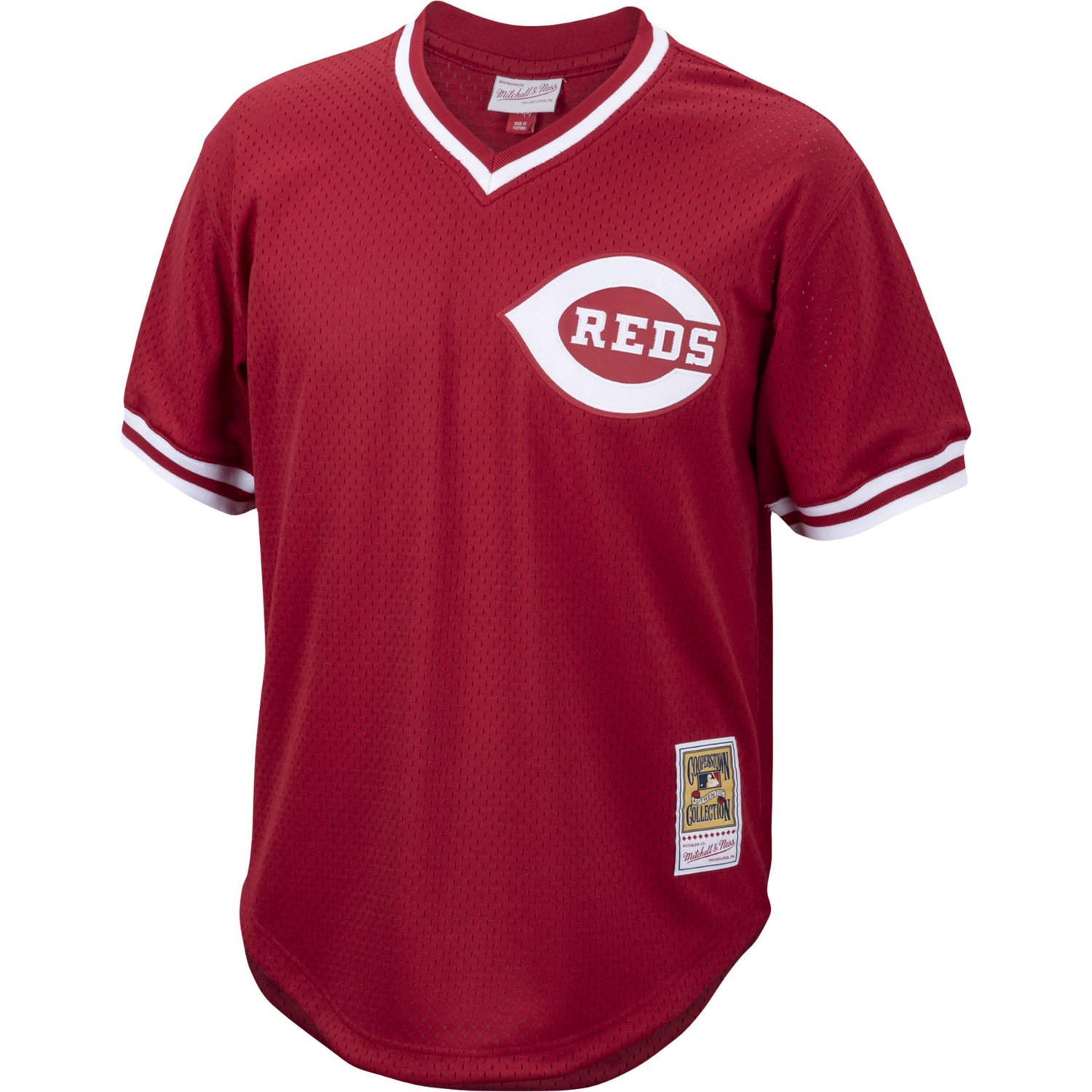 Mitchell  Ness Pete Cincinnati Reds Cooperstown Collection Mesh Batting Practice Jersey - view number 2