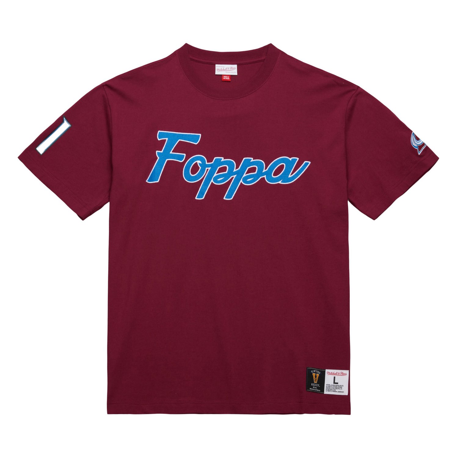 Mitchell  Ness Peter Forsberg Colorado Avalanche Premium Nickname Vintage Logo T-Shirt - view number 2