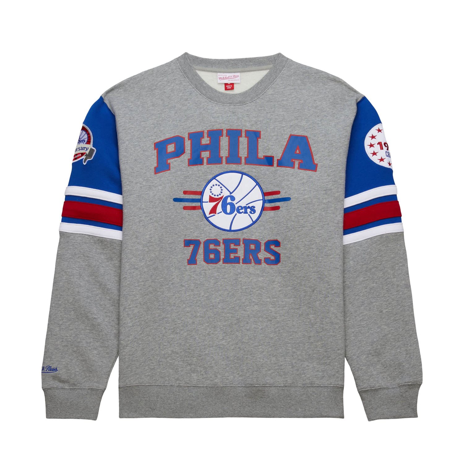 Mitchell  Ness Philadelphia 76ers Hardwood Classics All Over 40 Pullover Sweatshirt - view number 2
