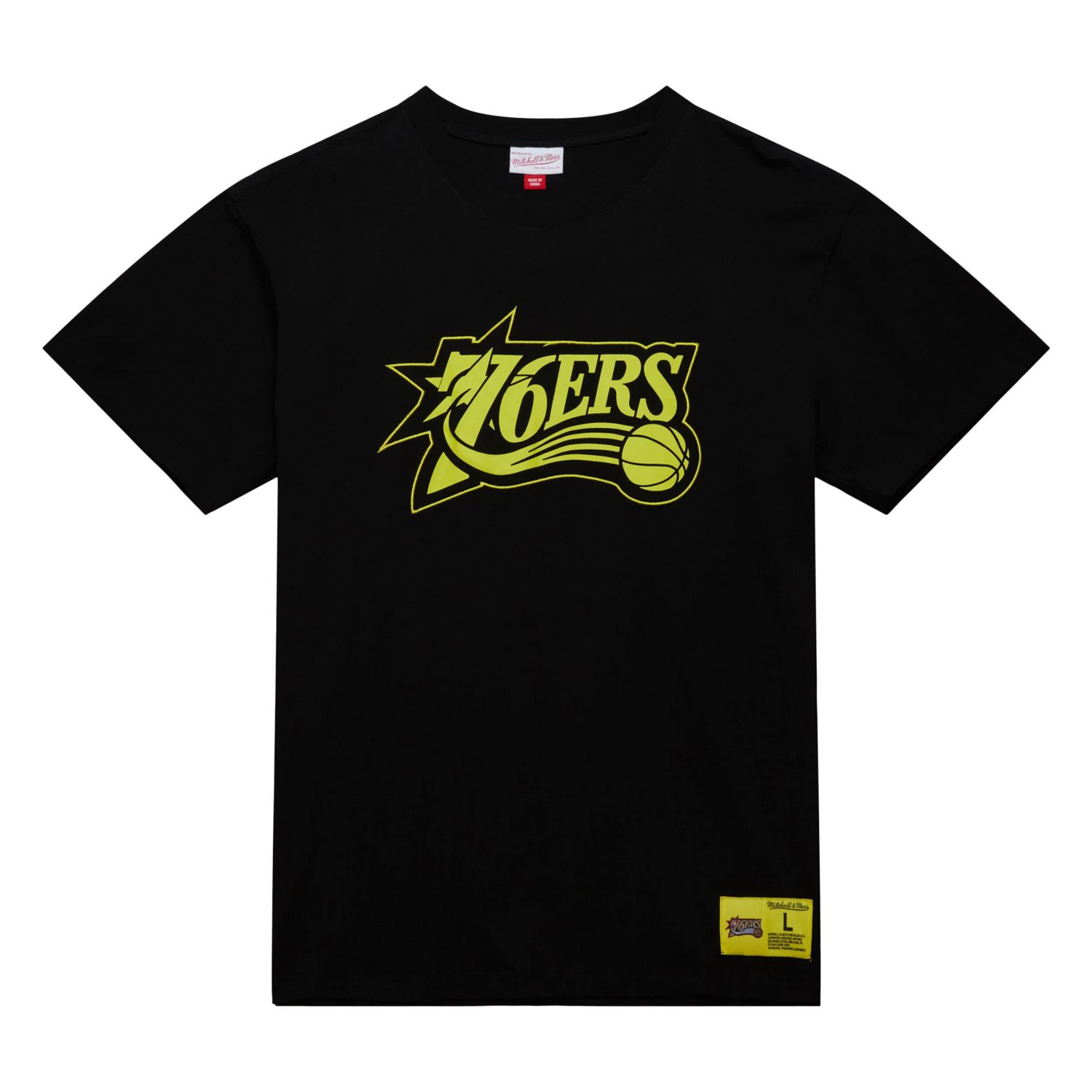 Mitchell  Ness Philadelphia 76ers Hardwood Classics Neon Nights Premium T-Shirt - view number 2