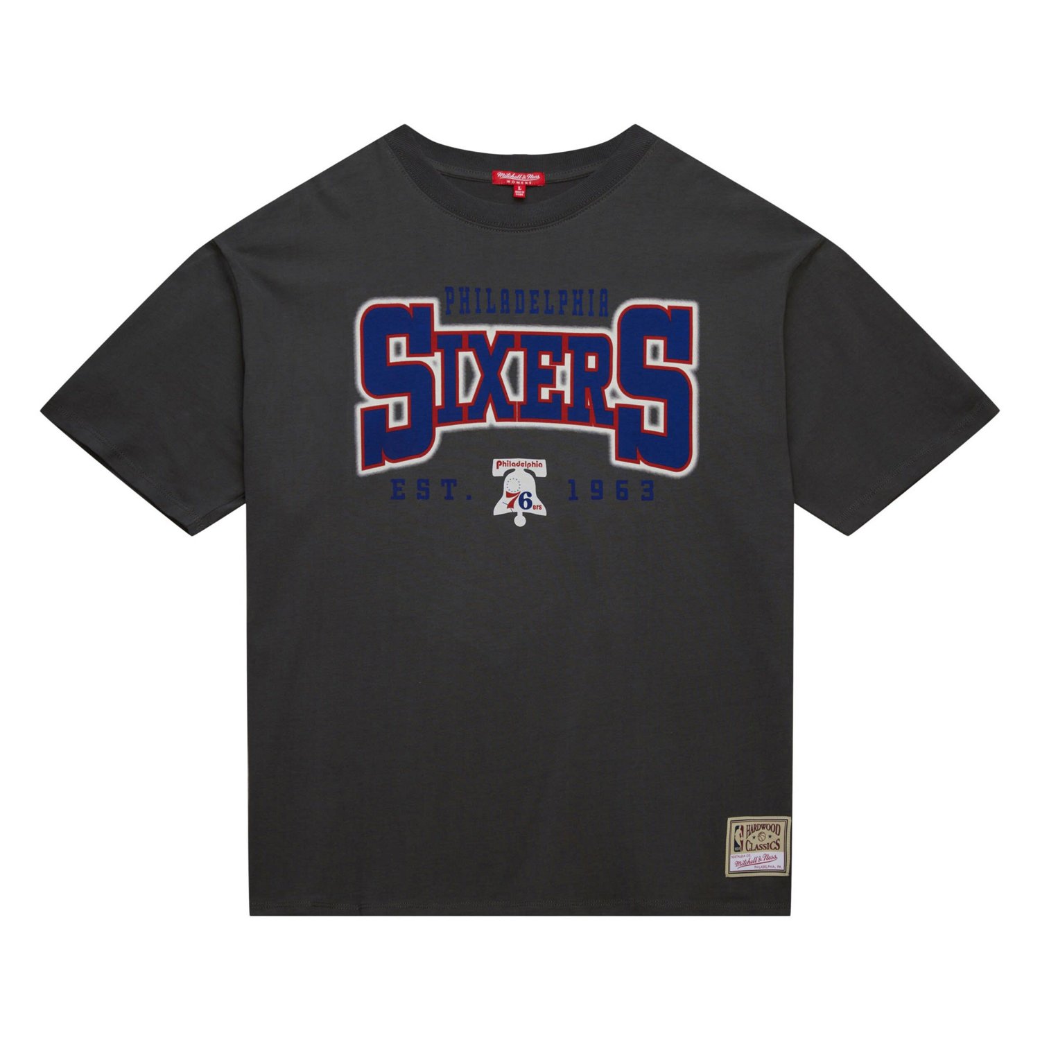 Mitchell  Ness Philadelphia 76ers Hardwood Classics Oversized Boyfriend T-Shirt - view number 2