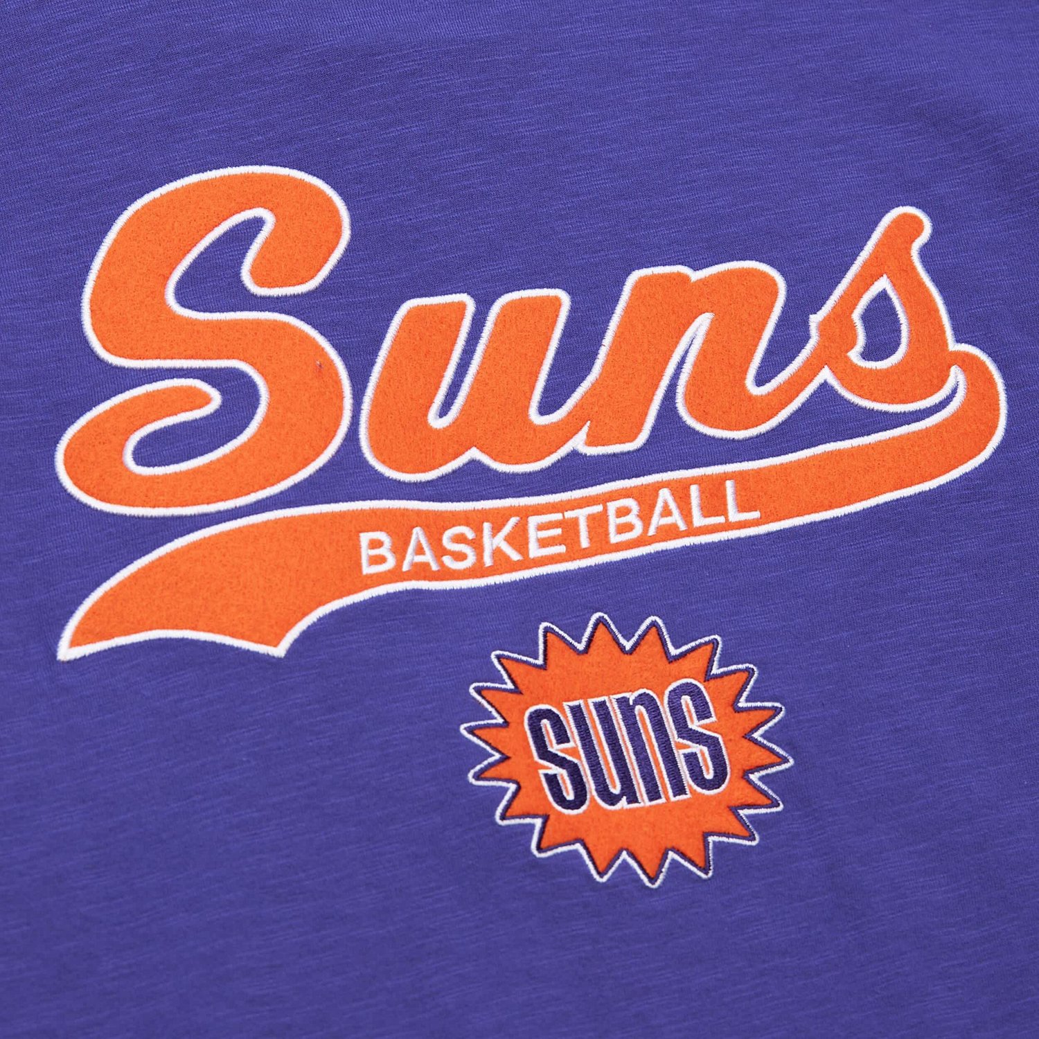 Mitchell  Ness Phoenix Suns Hardwood Classics Felt Applique Slub T-Shirt