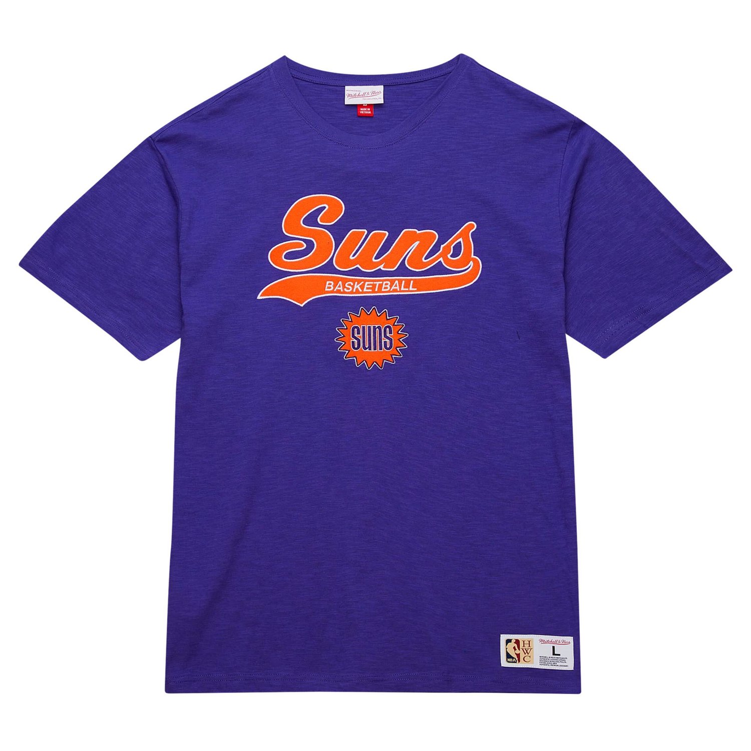 Mitchell  Ness Phoenix Suns Hardwood Classics Felt Applique Slub T-Shirt                                                         - view number 2