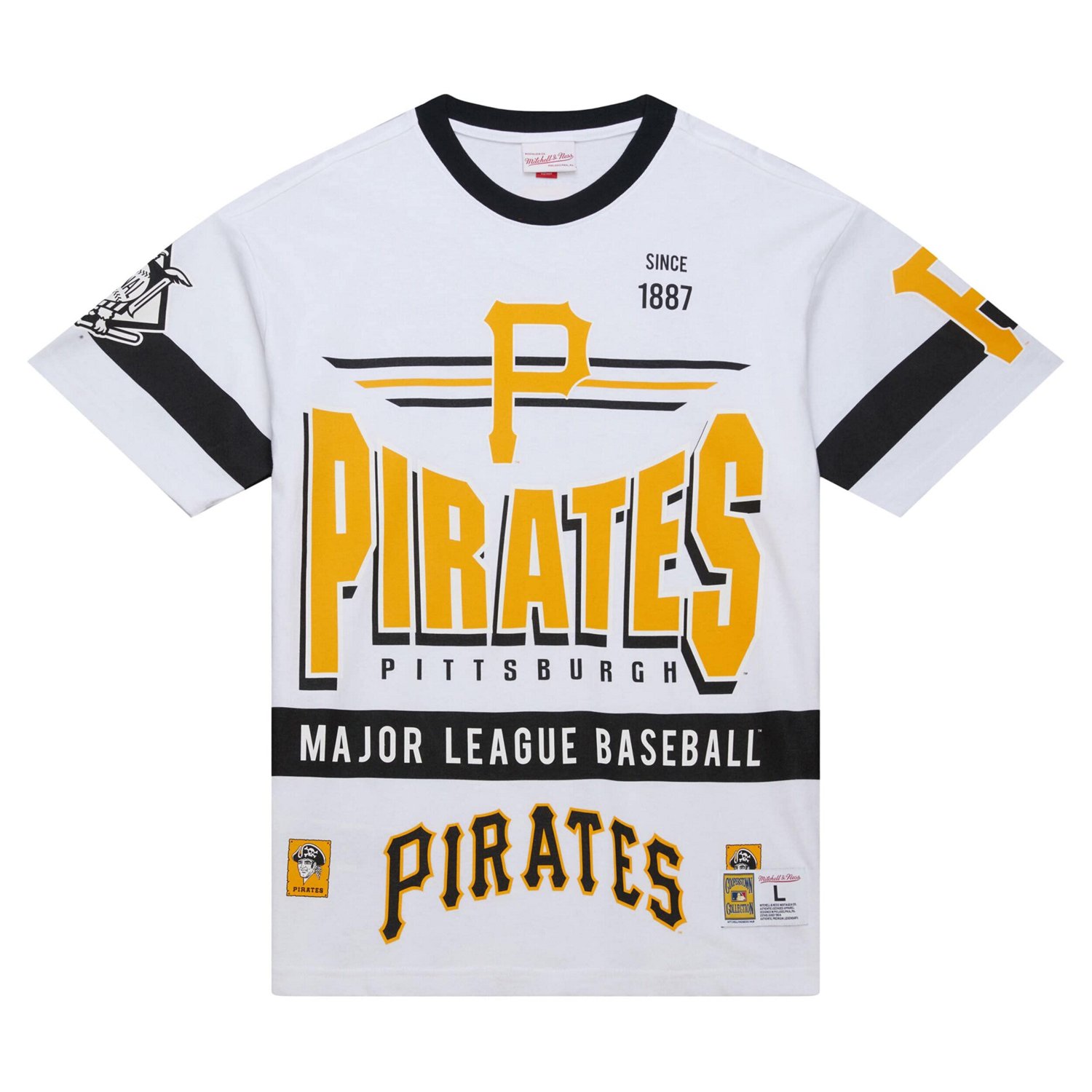 Mitchell  Ness Pittsburgh Pirates Cooperstown Collection Team Origins Premium T-Shirt                                            - view number 2