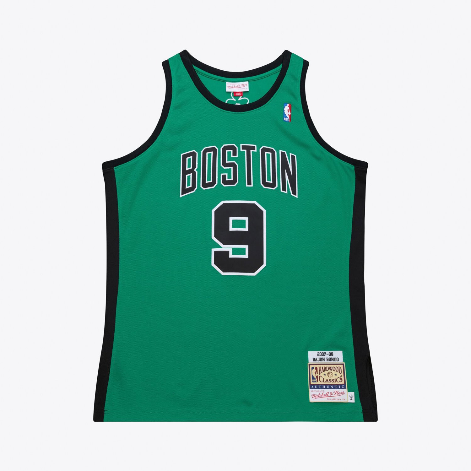 Mitchell  Ness Rajon Rondo Kelly Boston Celtics 2007-08 Hardwood Classics Authentic Jersey