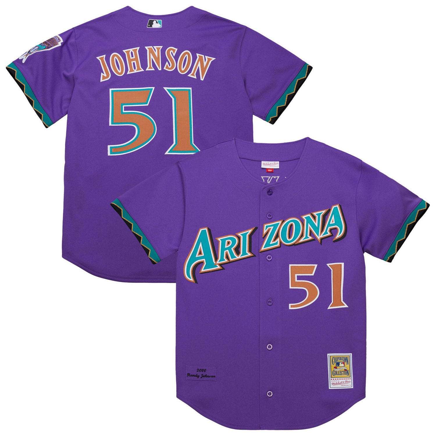 Mitchell  Ness Randy Johnson Arizona Diamondbacks 2000 Throwback Authentic Jersey