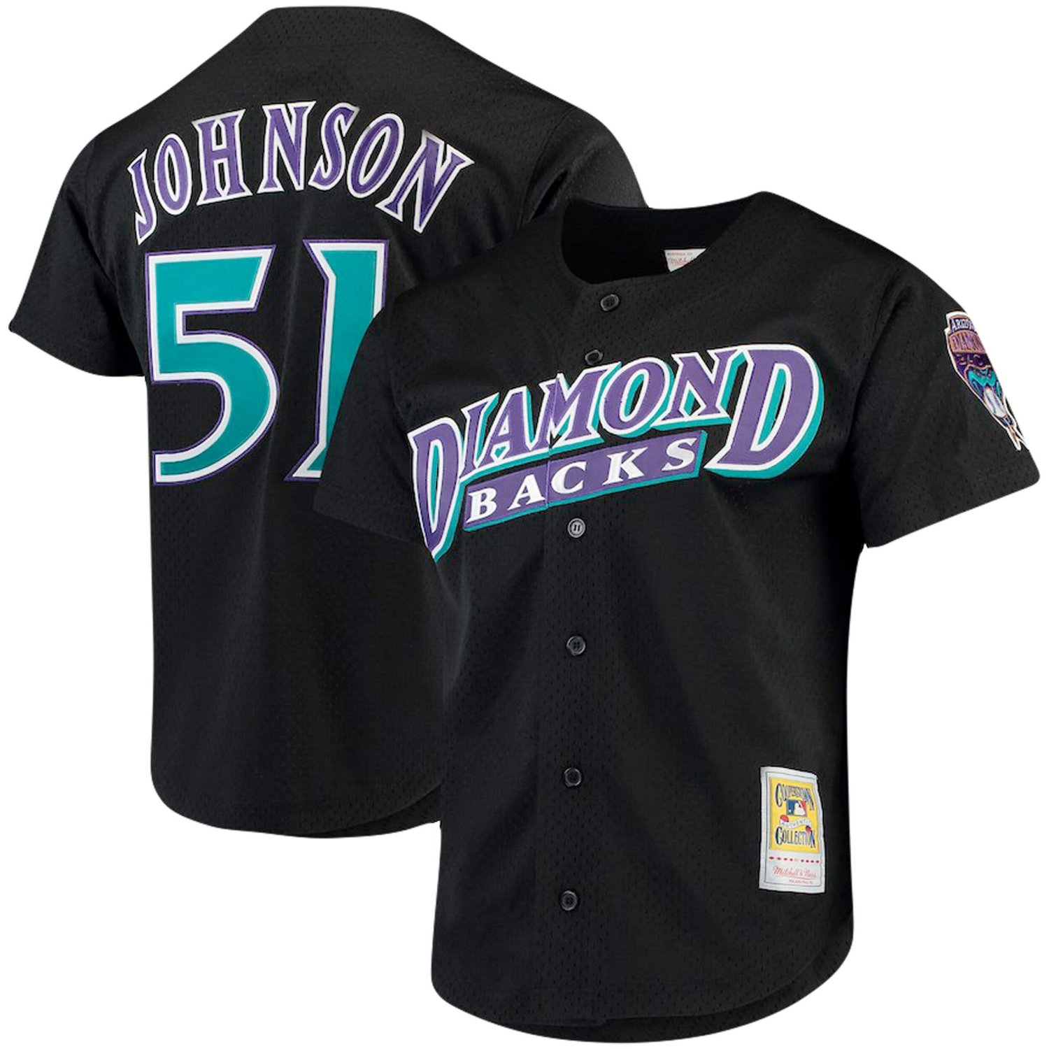 Mitchell  Ness Randy Johnson Arizona Diamondbacks Big  Tall Cooperstown Collection Mesh Button-Up Jersey