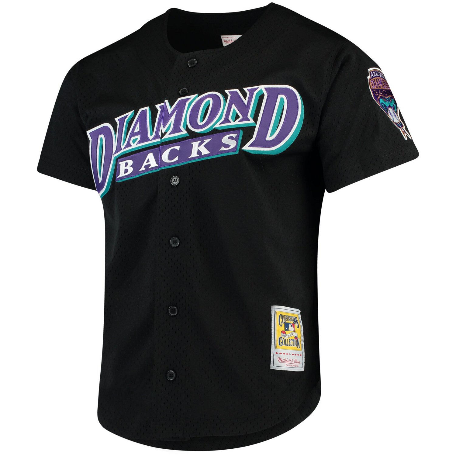 Mitchell  Ness Randy Johnson Arizona Diamondbacks Cooperstown Collection Mesh Batting Practice Button-Up Jersey - view number 2