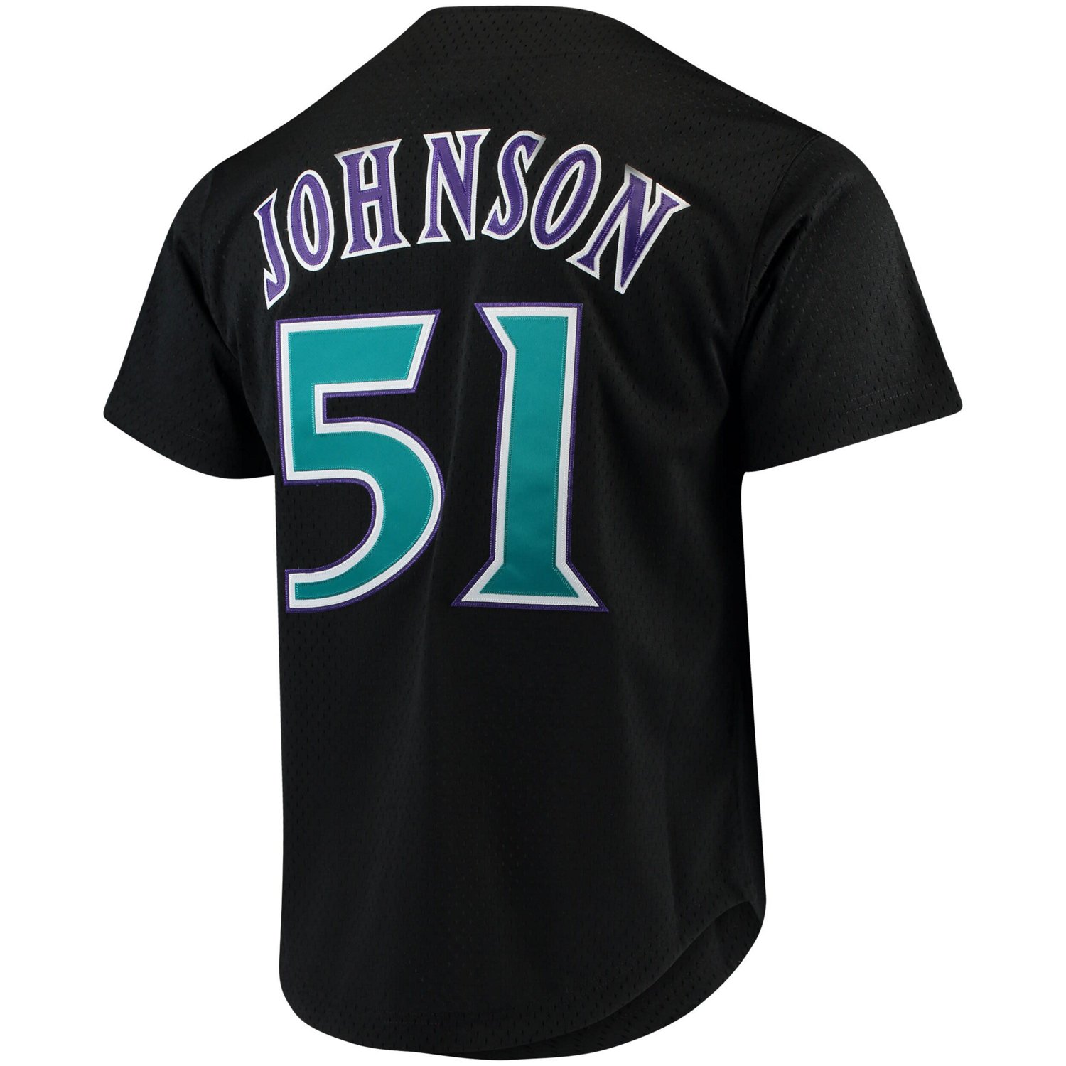 Mitchell  Ness Randy Johnson Arizona Diamondbacks Cooperstown Collection Mesh Batting Practice Button-Up Jersey - view number 3