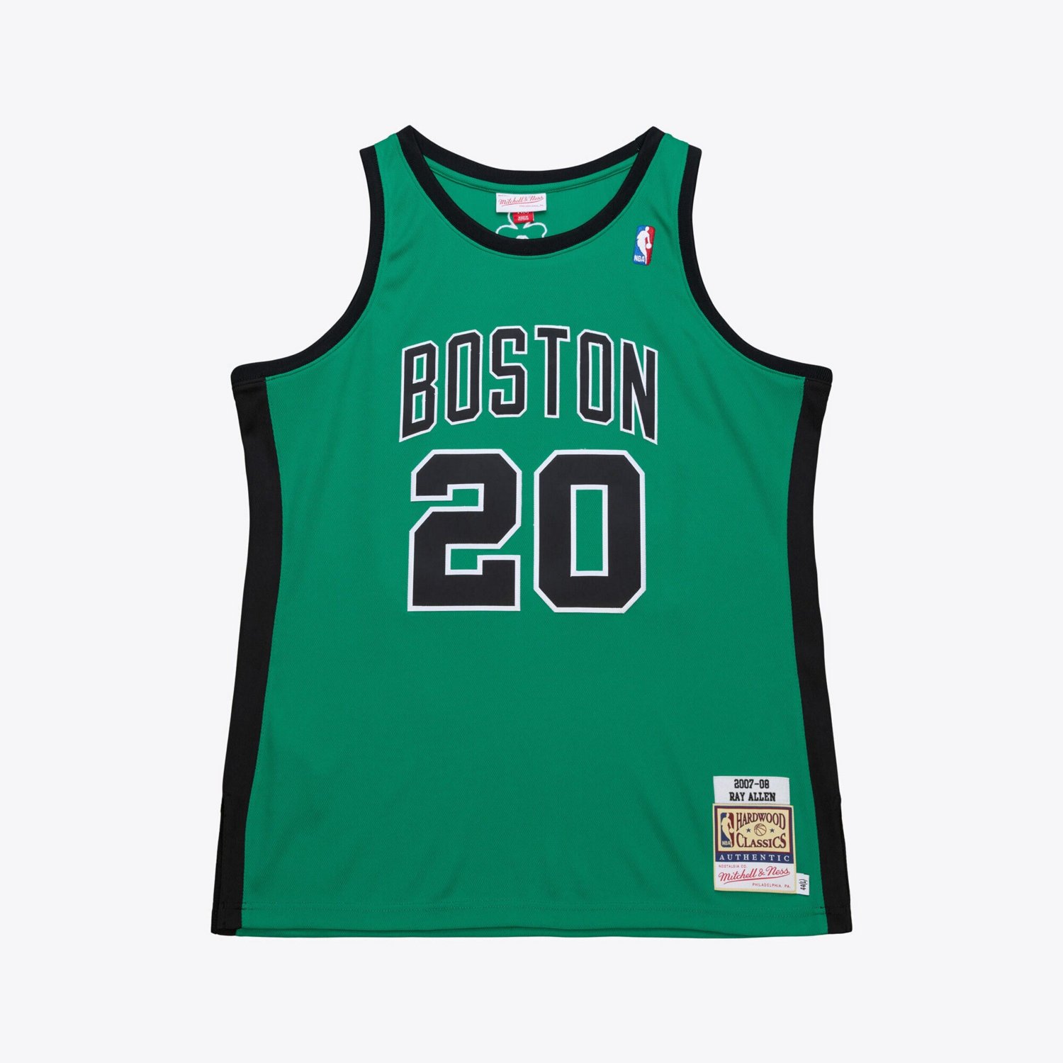 Mitchell  Ness Ray Allen Kelly Boston Celtics 2007-08 Hardwood Classics Authentic Jersey