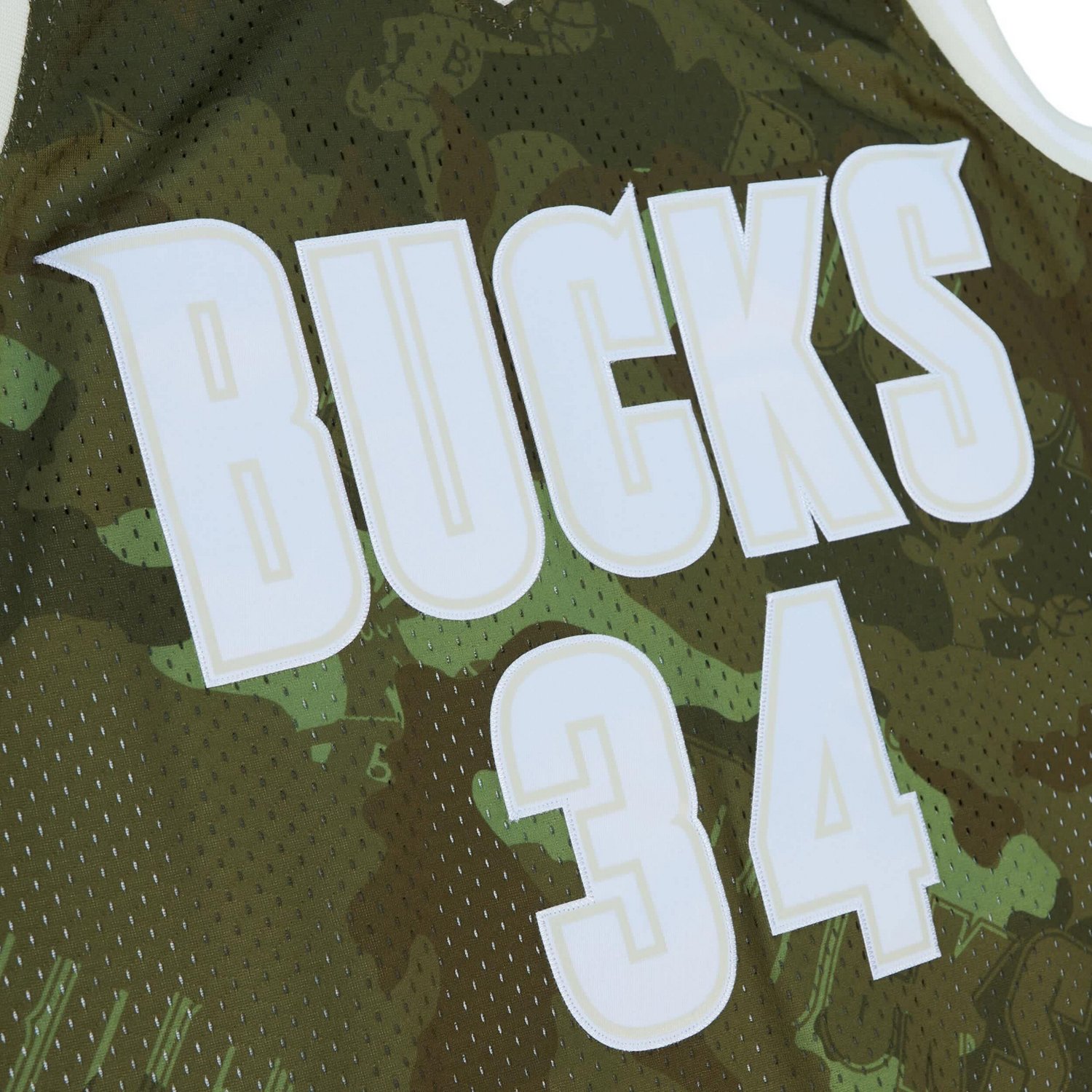 Mitchell  Ness Ray Allen Milwaukee Bucks Hardwood Classics 2000 01 Ghost Swingman Jersey - view number 4