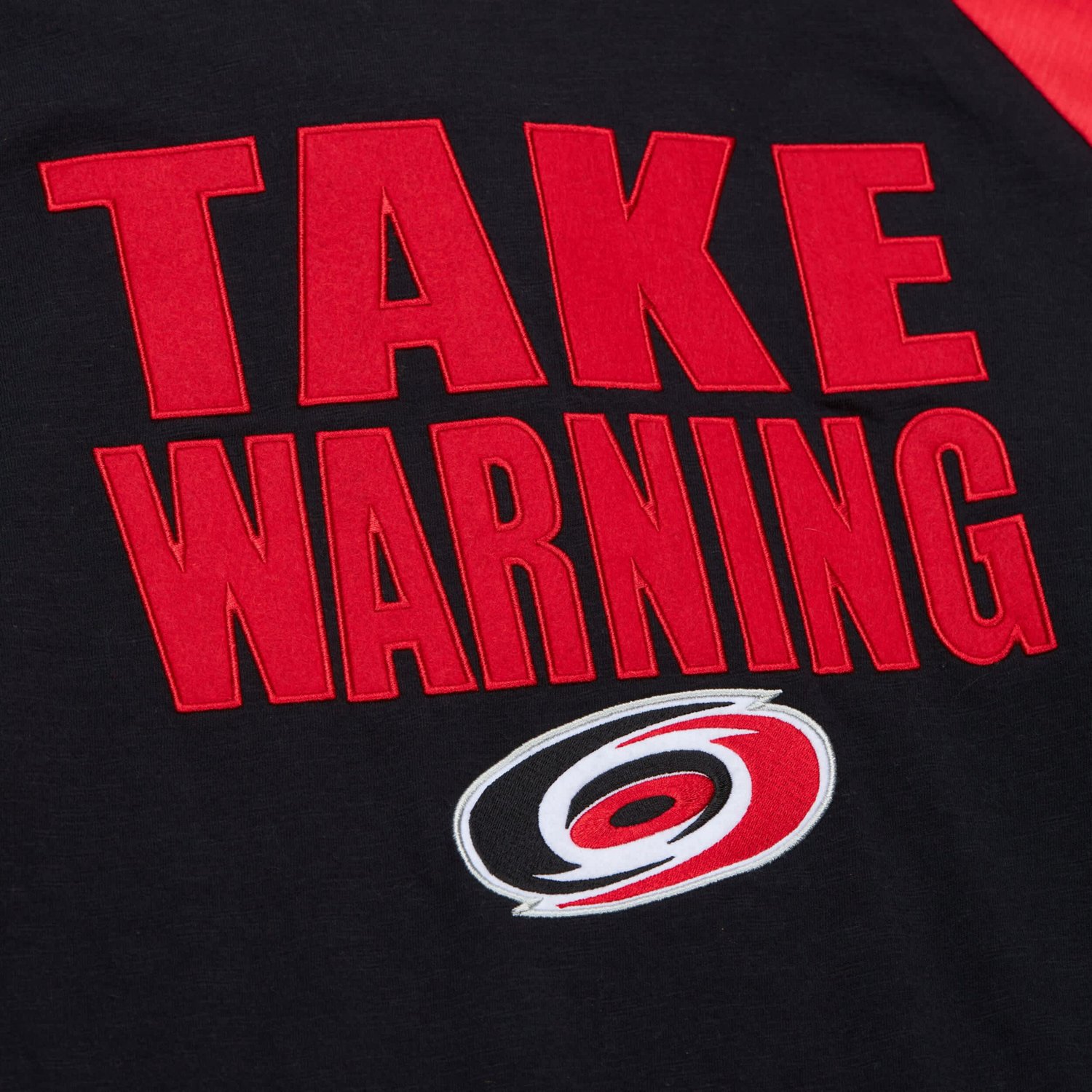 Mitchell  Ness Red Carolina Hurricanes Legendary Slub Raglan Long Sleeve T-Shirt