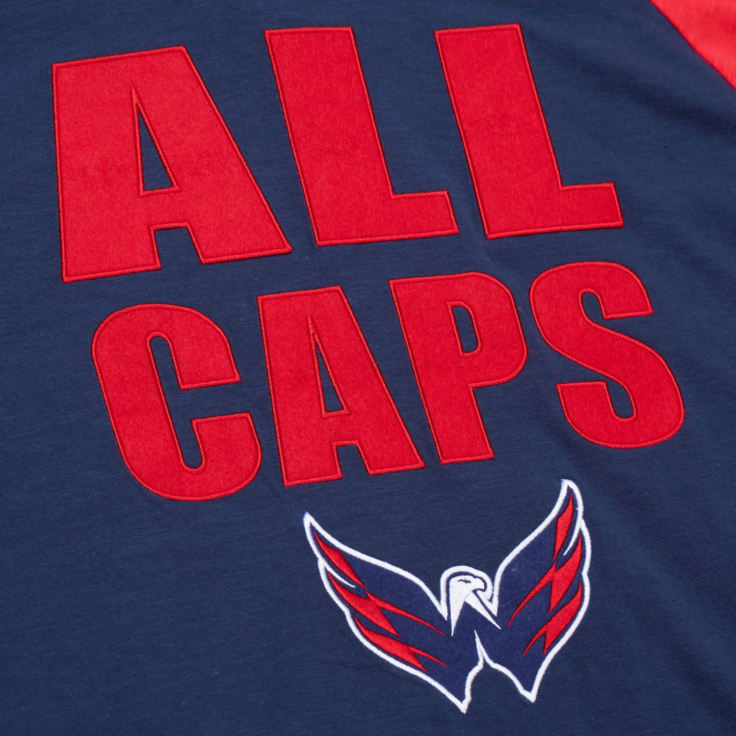 Mitchell  Ness Red Washington Capitals Legendary Slub Raglan Long Sleeve T-Shirt                                                 - view number 3
