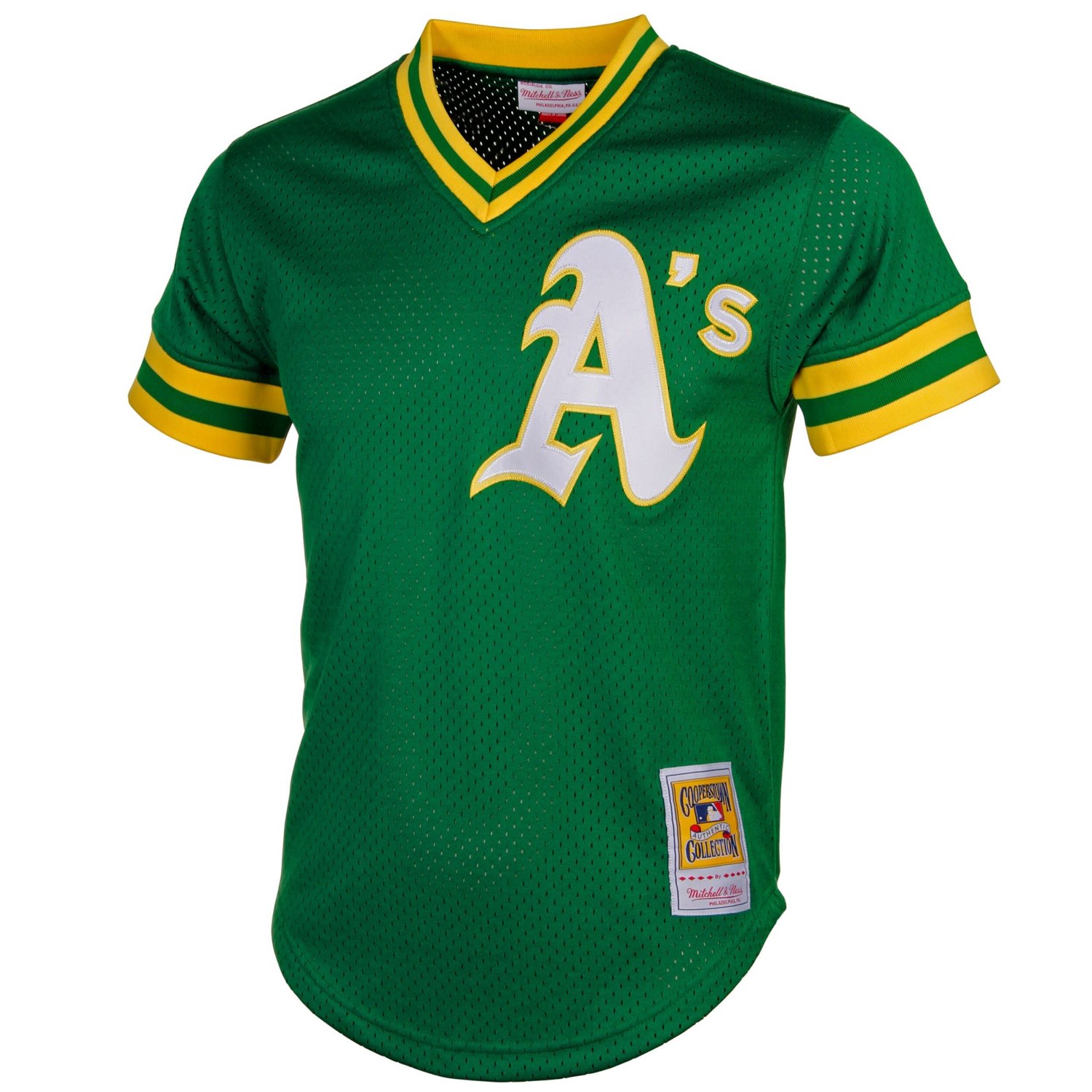 Mitchell  Ness Reggie Jackson Athletics Cooperstown Mesh Batting Practice Jersey - view number 3