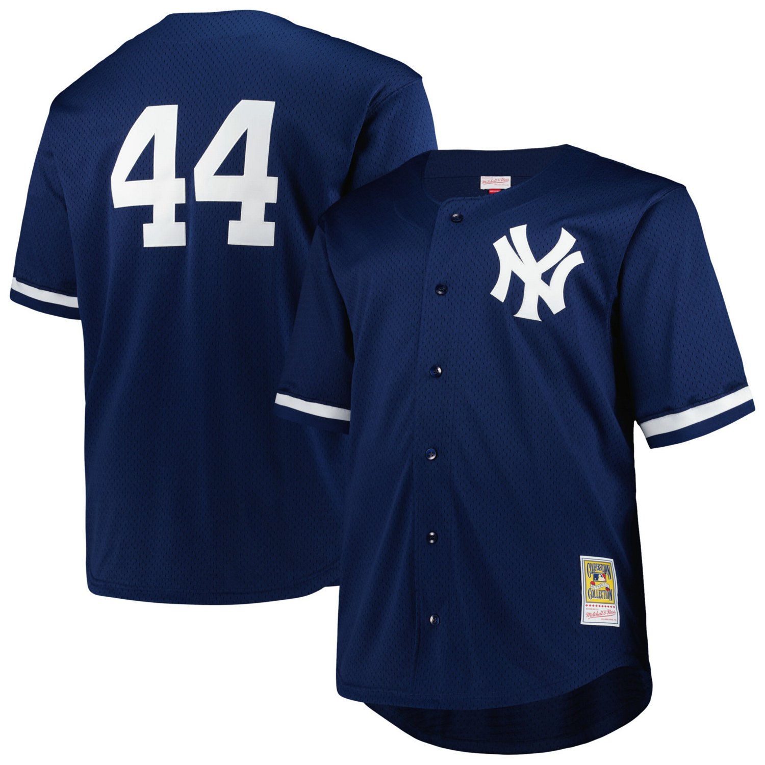 Mitchell  Ness Reggie Jackson New York Yankees Big  Tall Cooperstown Collection Mesh Batting Practice Jersey