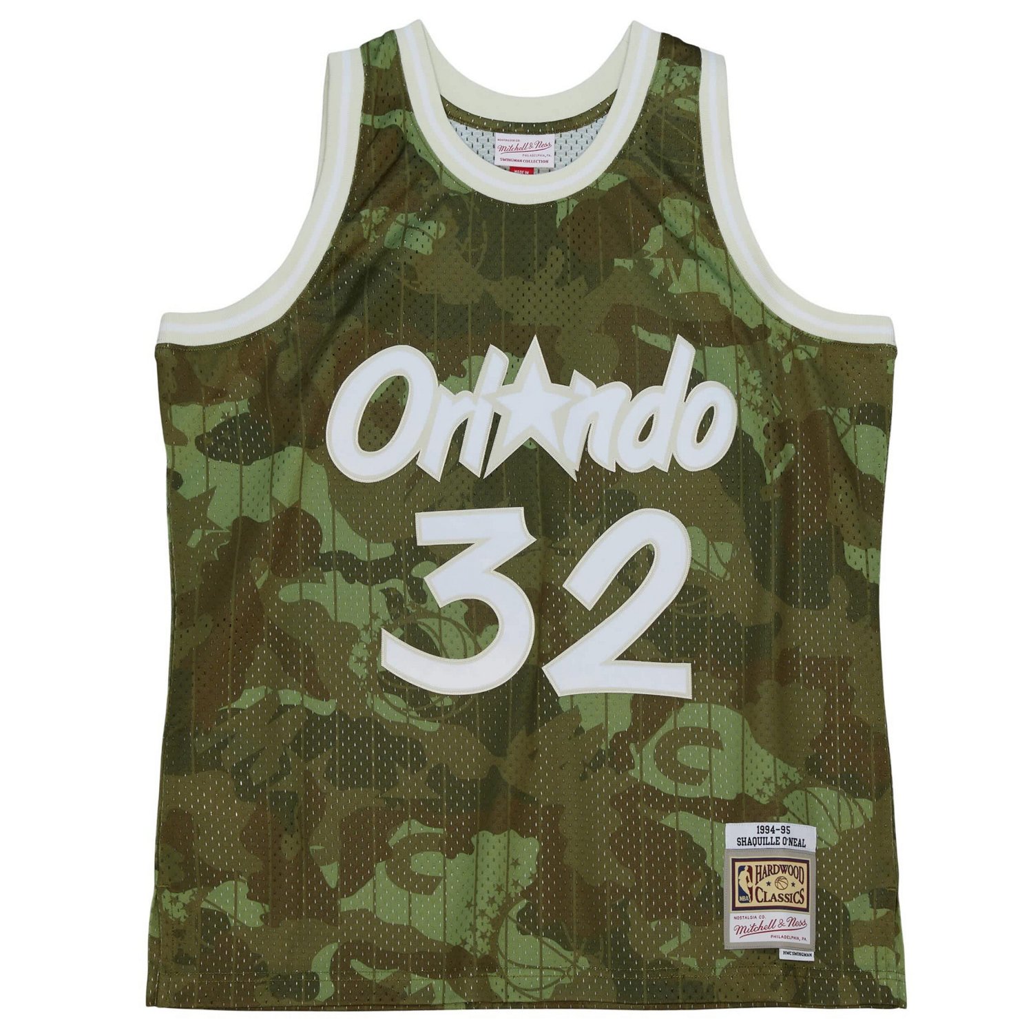 Mitchell  Ness Shaquille O'Neal Orlando Magic Hardwood Classics 1994 95 Ghost Swingman Jersey                                    - view number 2