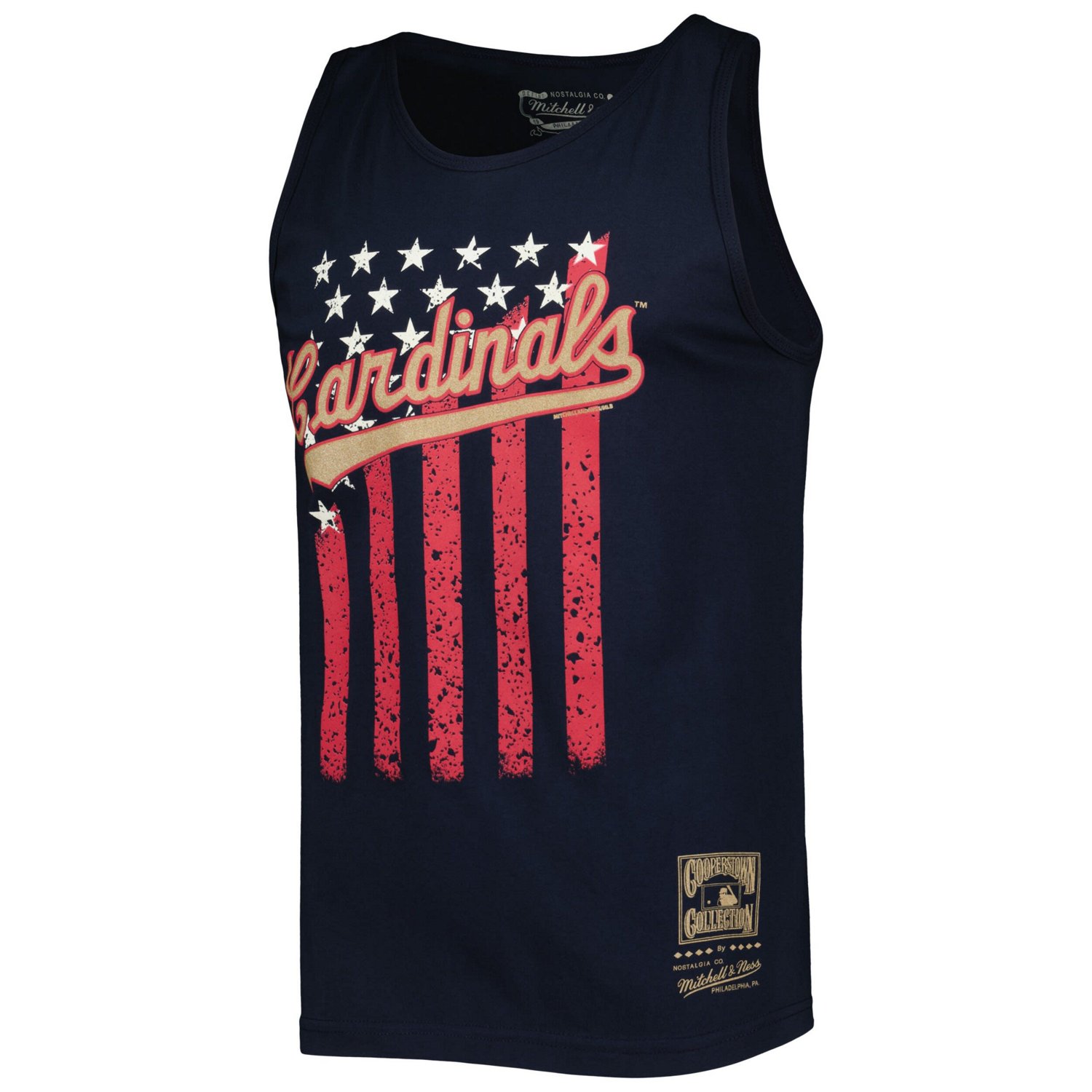 Mitchell  Ness St Louis Cardinals Cooperstown Collection Stars and Stripes Tank Top - view number 2