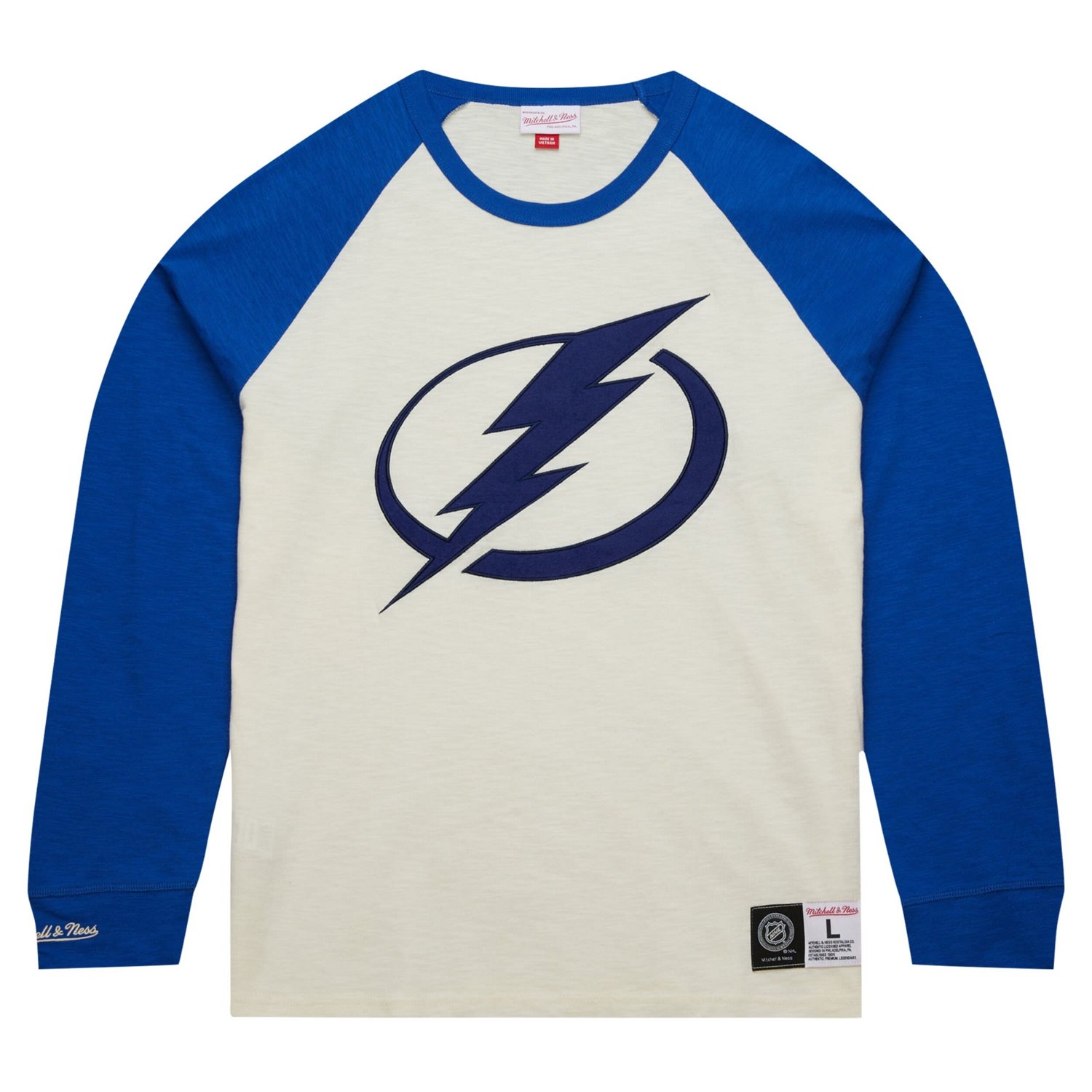 Mitchell  Ness Tampa Bay Lightning Legendary Slub Vintage Raglan Long Sleeve T-Shirt - view number 2