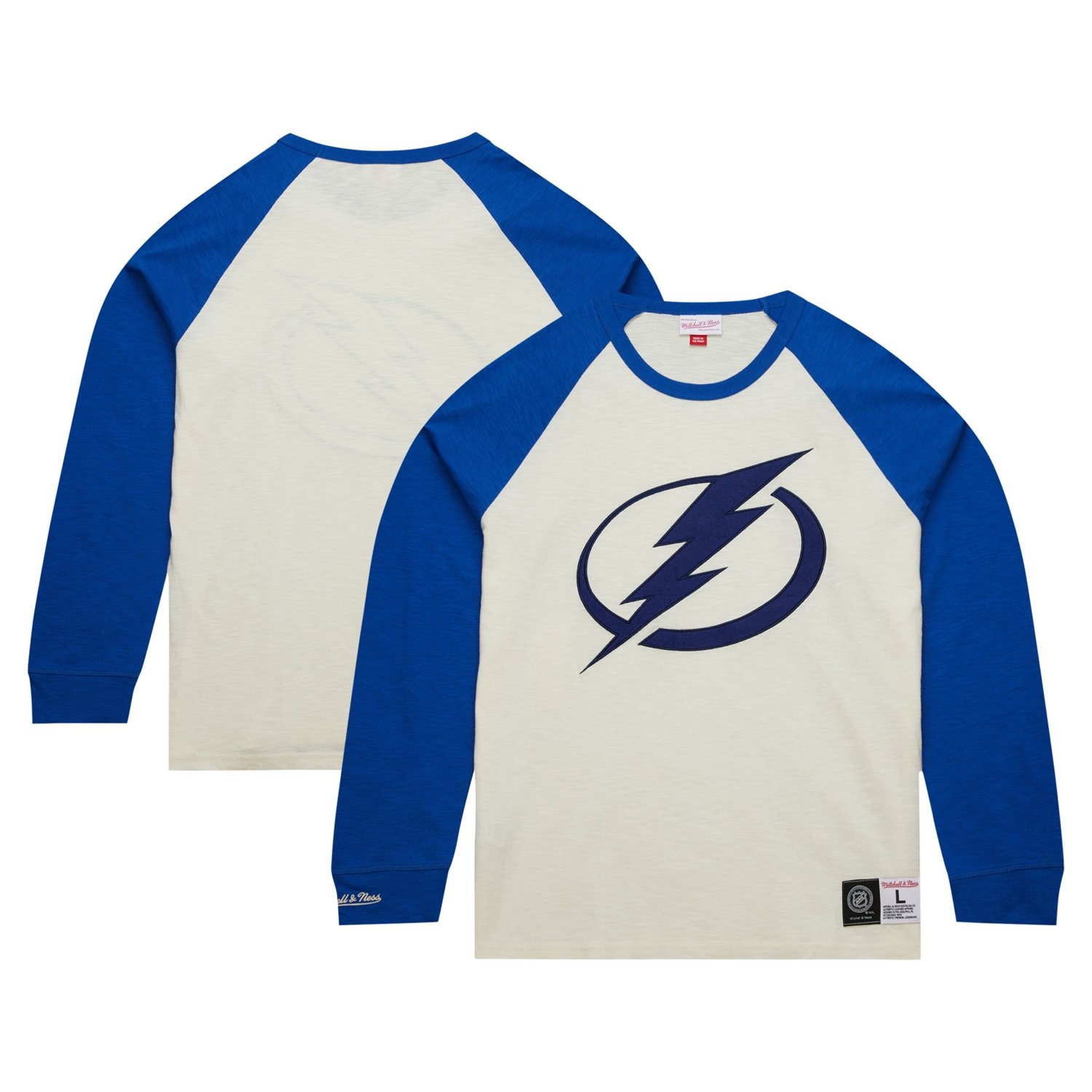 Mitchell  Ness Tampa Bay Lightning Legendary Slub Vintage Raglan Long Sleeve T-Shirt - view number 1