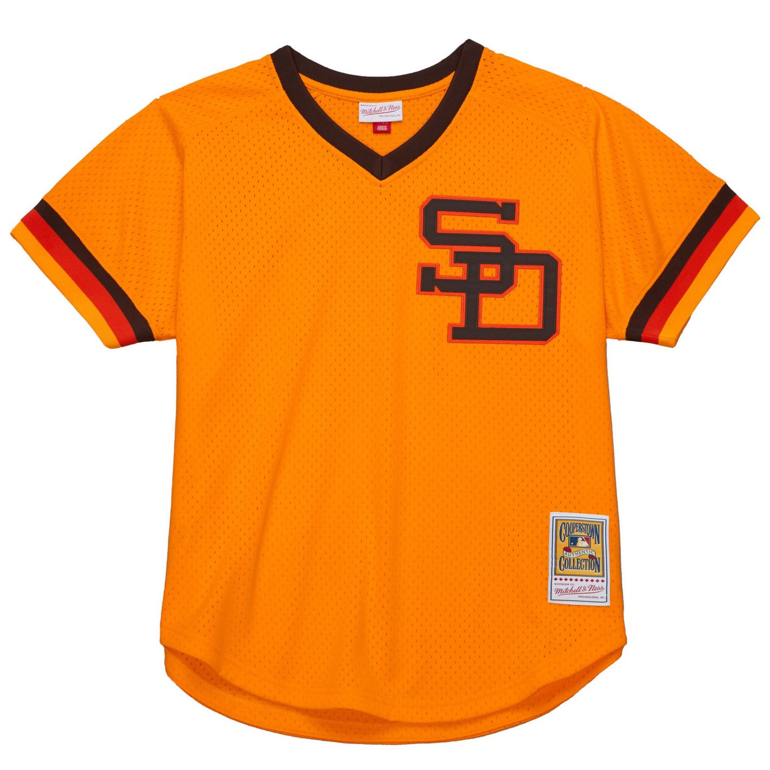Mitchell  Ness Tony Gwynn San Diego Padres 1982 Authentic Cooperstown Collection Mesh Batting Practice Jersey - view number 2