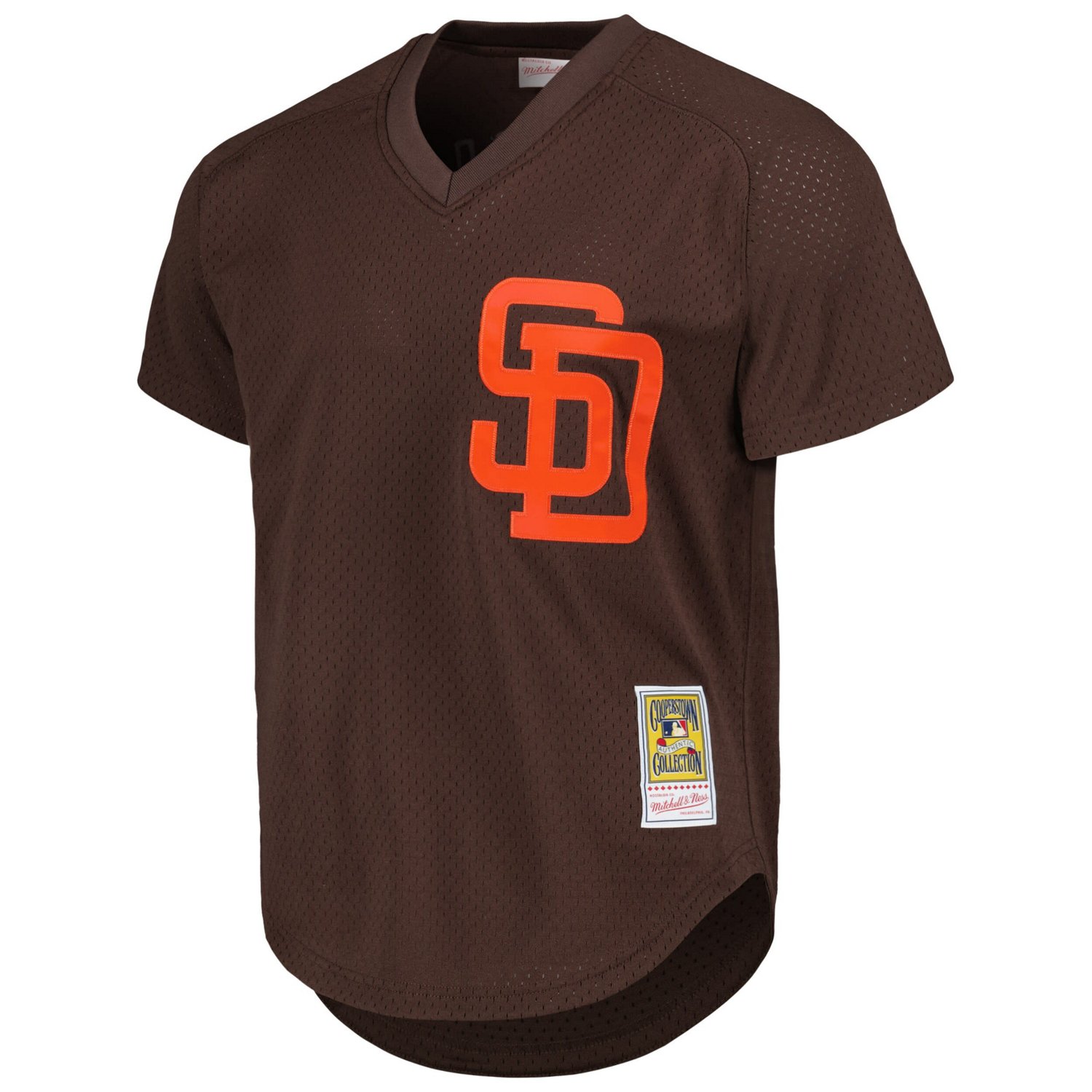 Mitchell  Ness Tony Gwynn San Diego Padres 1985 Authentic Cooperstown Collection Mesh Batting Practice Jersey                    - view number 2