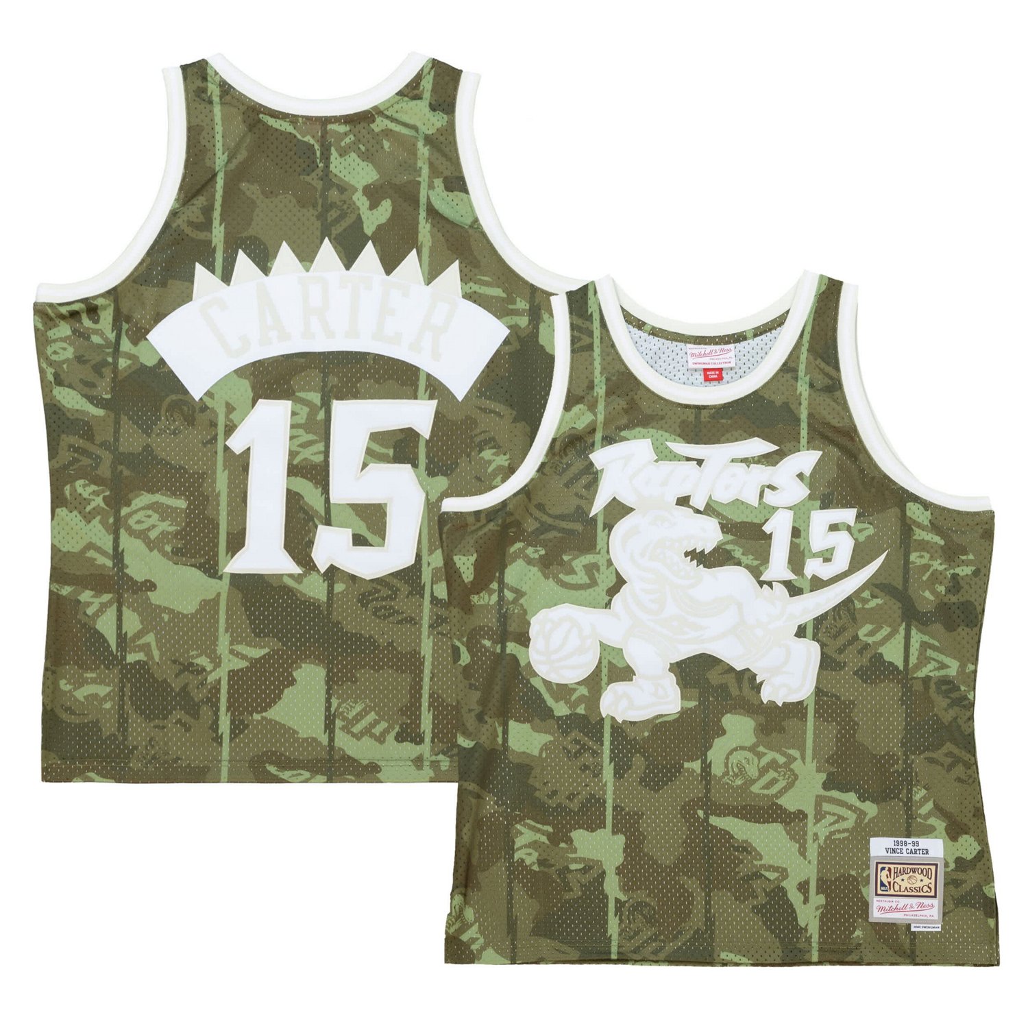 Mitchell  Ness Vince Carter Toronto Raptors Hardwood Classics 1998 99 Ghost Swingman Jersey