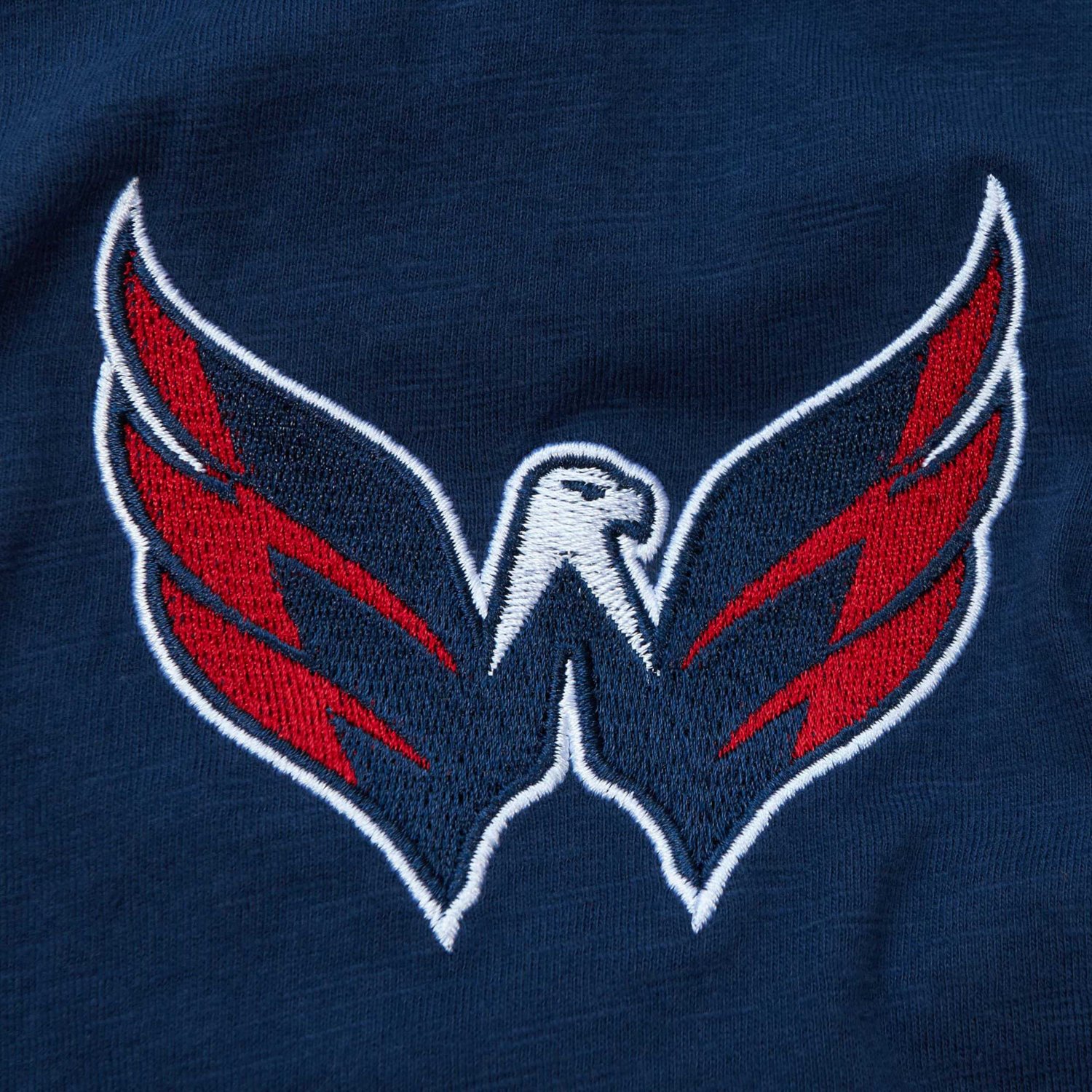 Mitchell  Ness Washington Capitals Legendary Slub Hoodie Long Sleeve T-Shirt