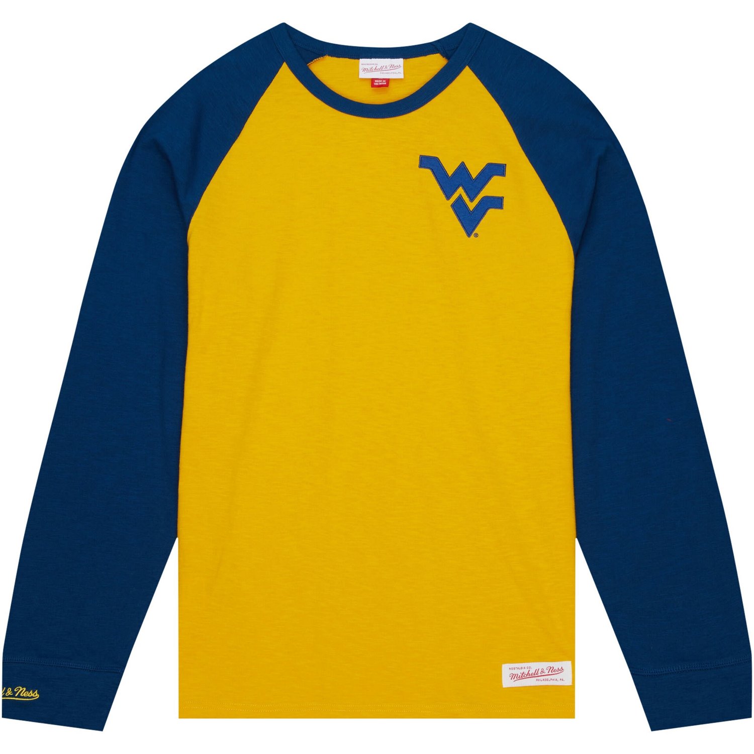 Mitchell  Ness West Virginia Mountaineers Legendary Slub Raglan Long Sleeve T-Shirt - view number 2