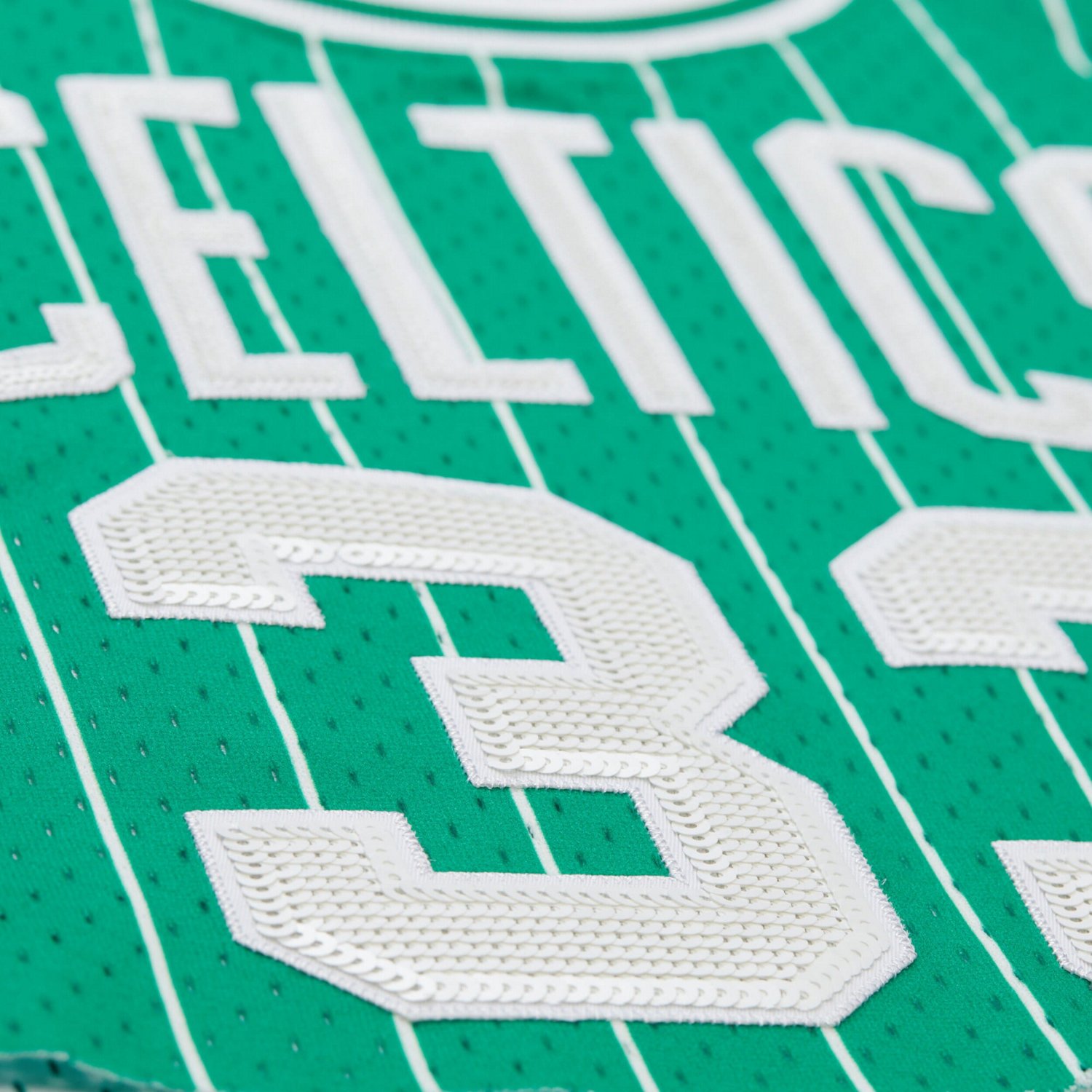 Mitchell  Ness x DANNIJO Larry Bird Kelly Boston Celtics Fashion Cropped Basketball Jersey - view number 4
