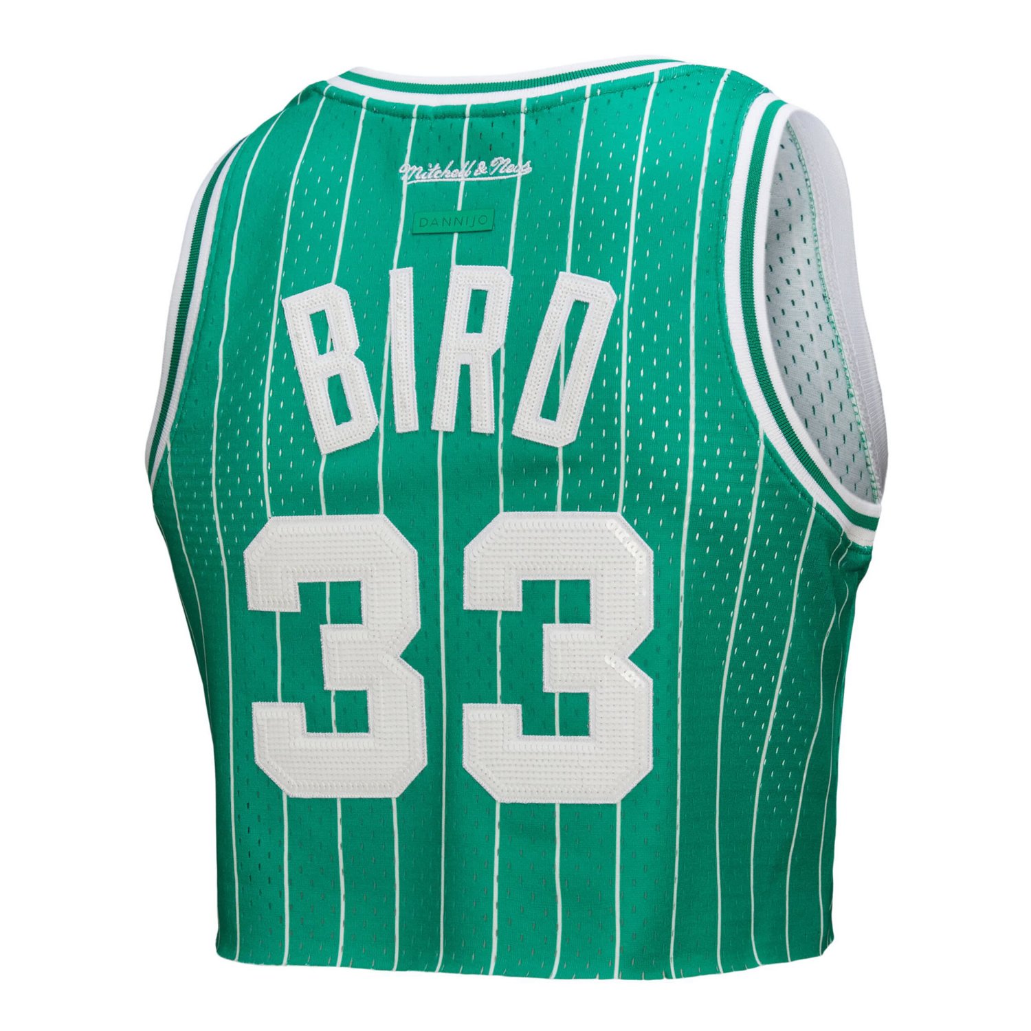 Mitchell  Ness x DANNIJO Larry Bird Kelly Boston Celtics Fashion Cropped Basketball Jersey - view number 3
