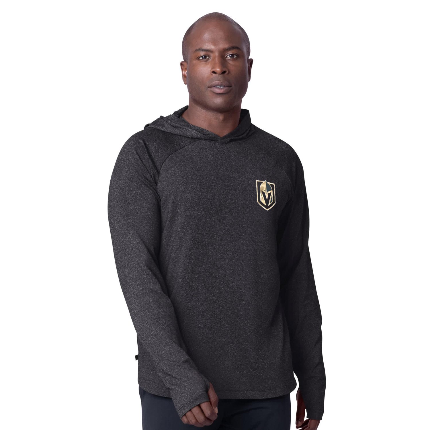 MSX by Michael Strahan Vegas Golden Knights Fast Track Raglan Long Sleeve Hoodie T-Shirt