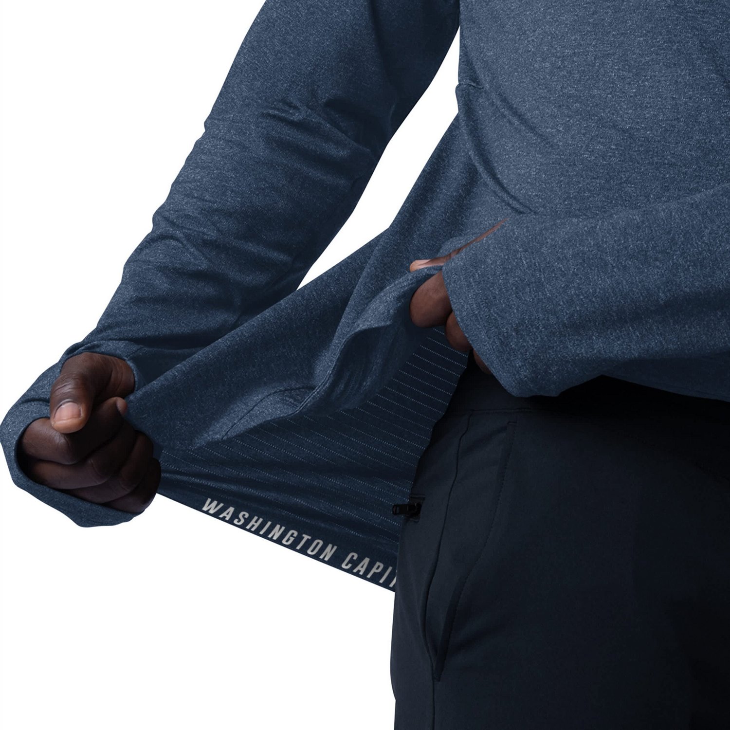 MSX by Michael Strahan Washington Capitals Fast Track Raglan Long Sleeve Hoodie T-Shirt