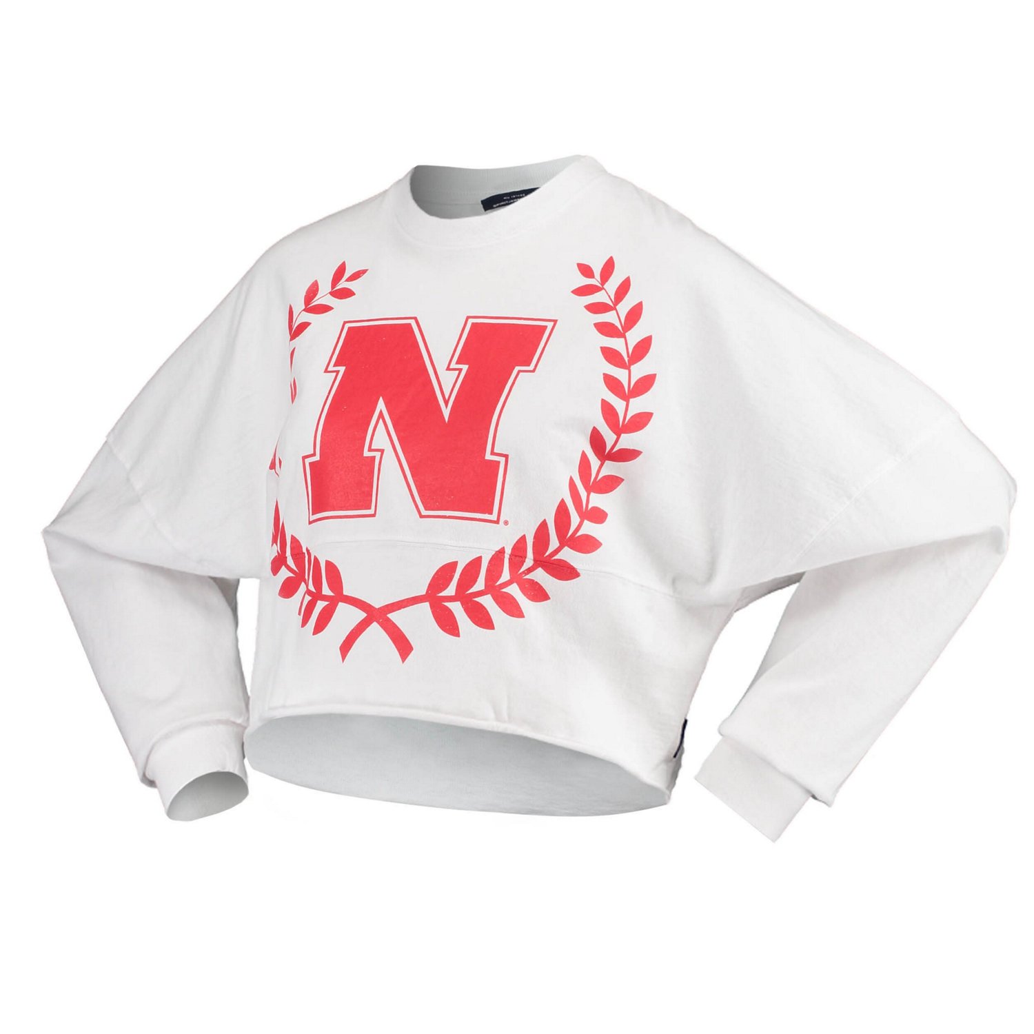 Nebraska Huskers Laurels Crop Long Sleeve T-Shirt - view number 2