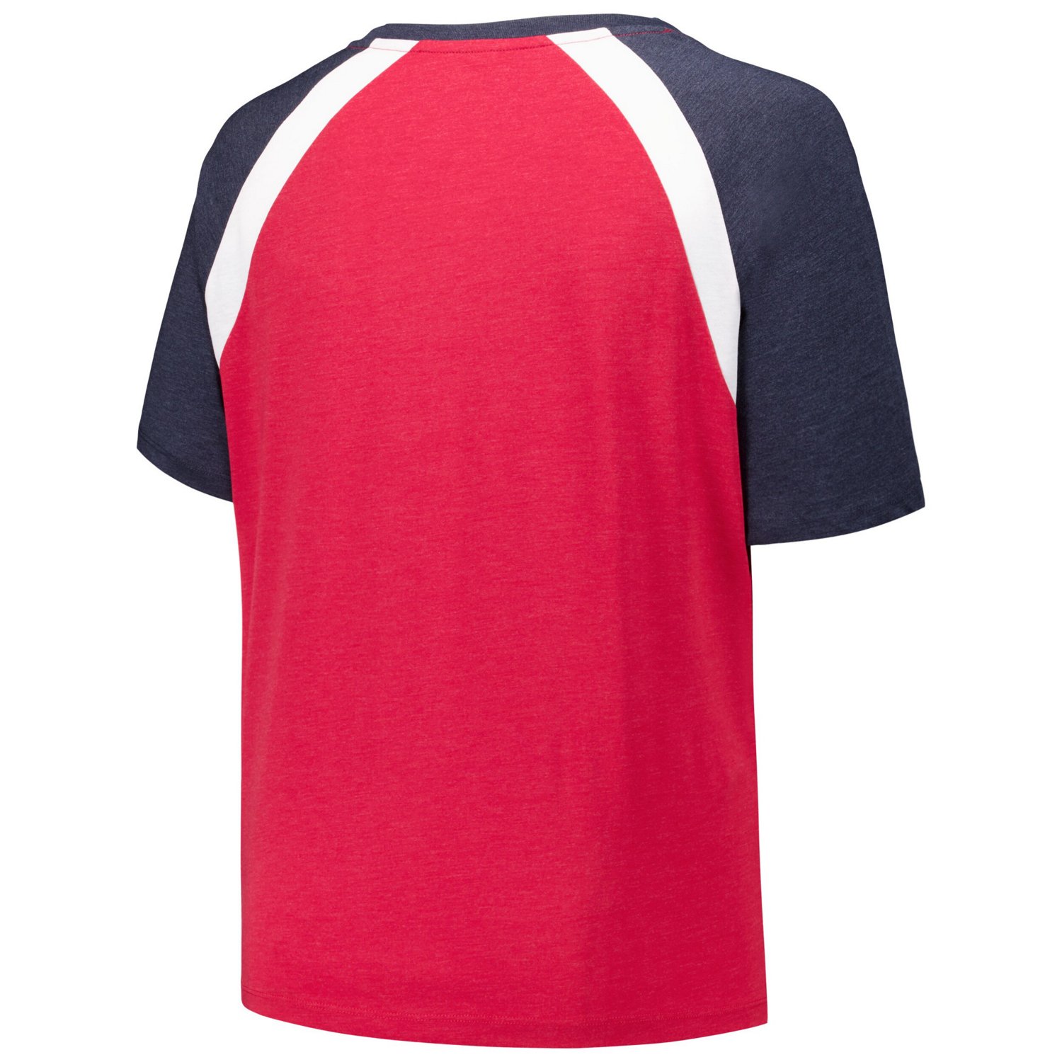 New Era Atlanta Braves Plus Size Raglan V-Neck T-Shirt - view number 3