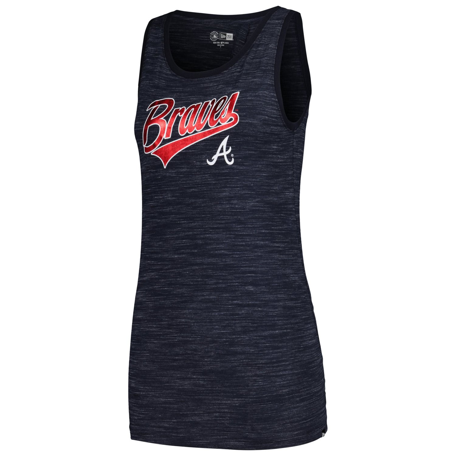 New Era Atlanta Braves Space-Dye Active Tank Top                                                                                 - view number 2