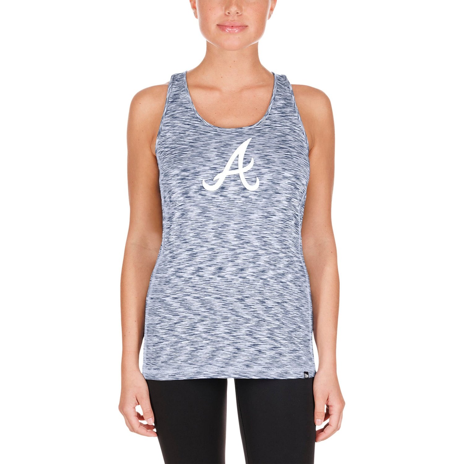 New Era Atlanta Braves Space Dye Keyhole Back Tank Top - view number 4