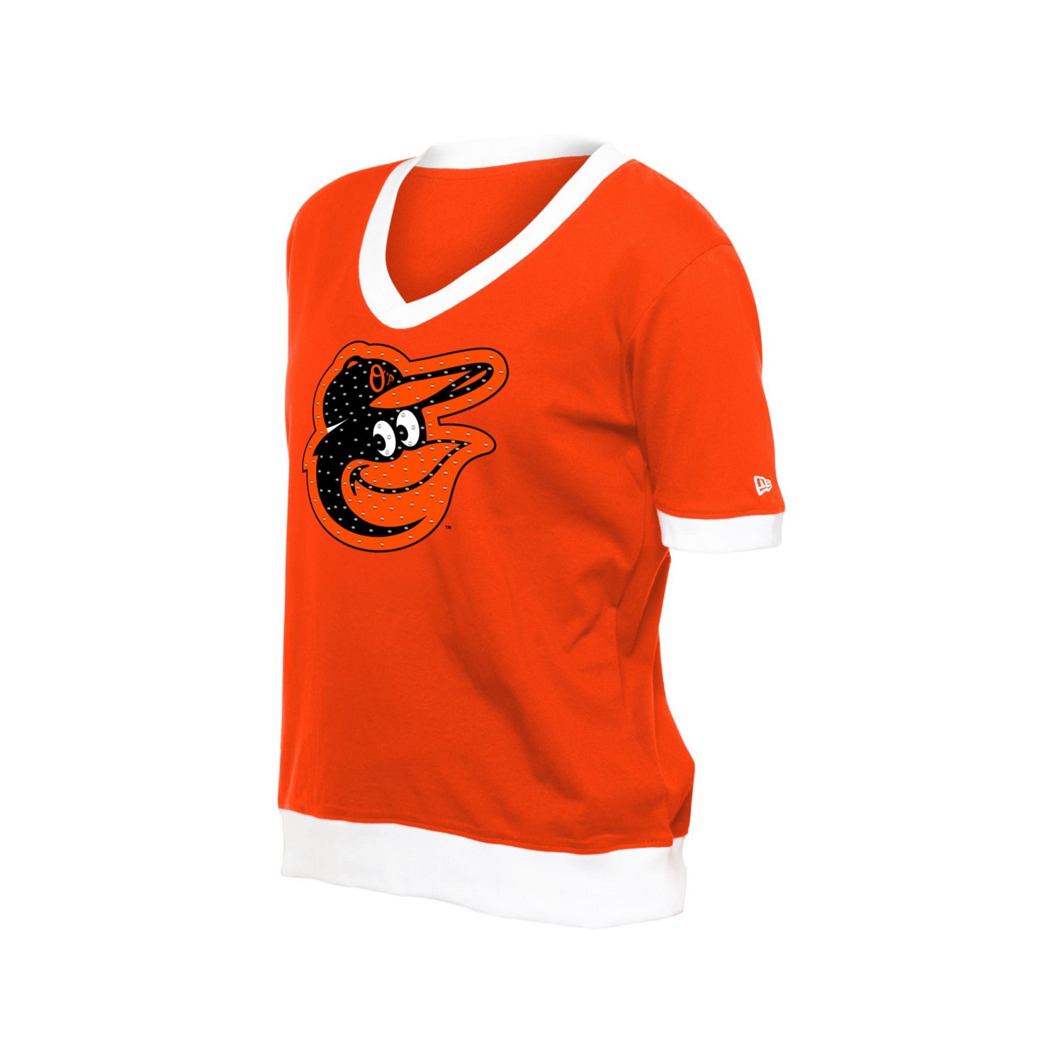 New Era Baltimore Orioles Game Day Rhinestone V-Neck T-Shirt - view number 2