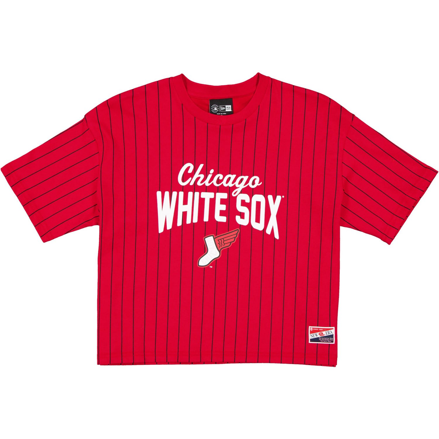 New Era Black Chicago White Sox 2025 City Connect Pinstripe T-Shirt - view number 2