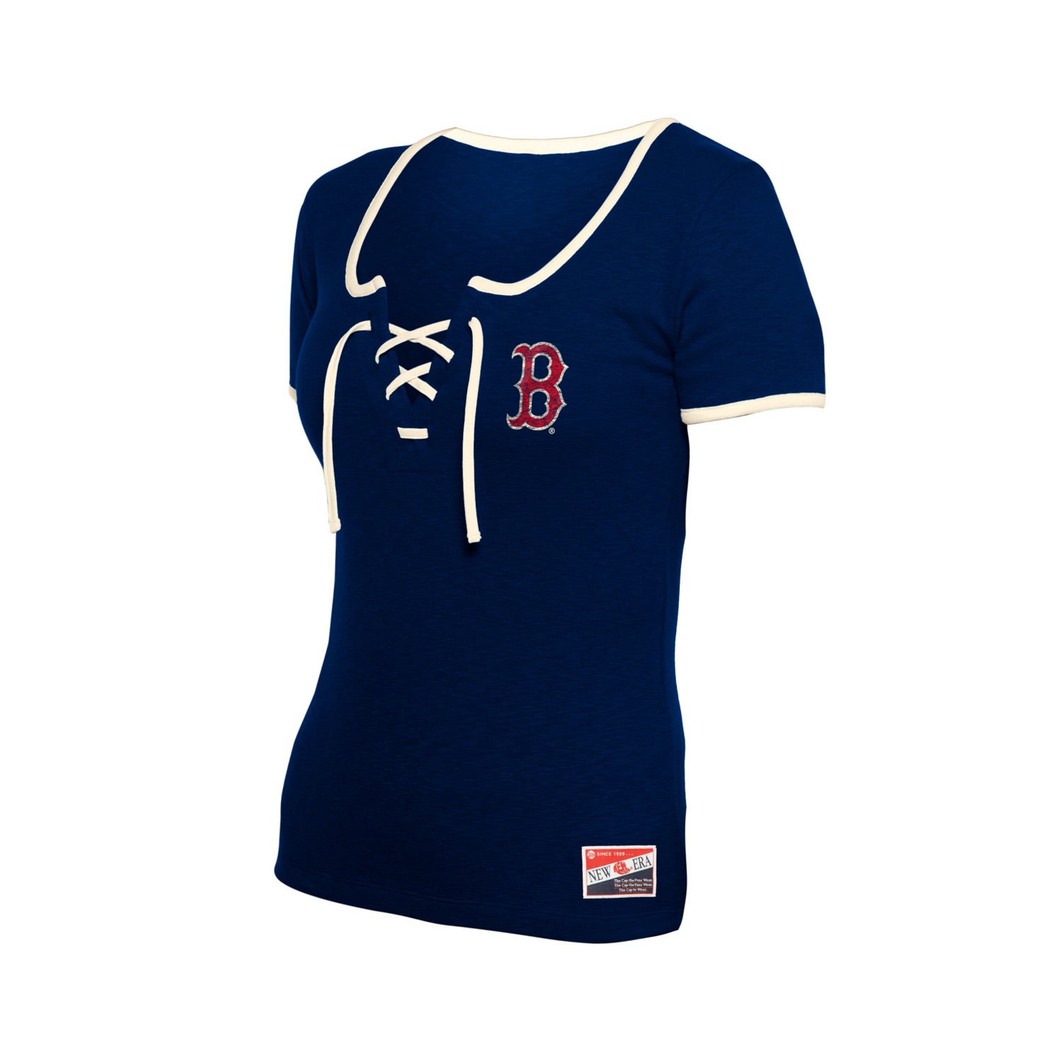 New Era Boston Red Sox Throwback Lace Up T-Shirt - view number 2