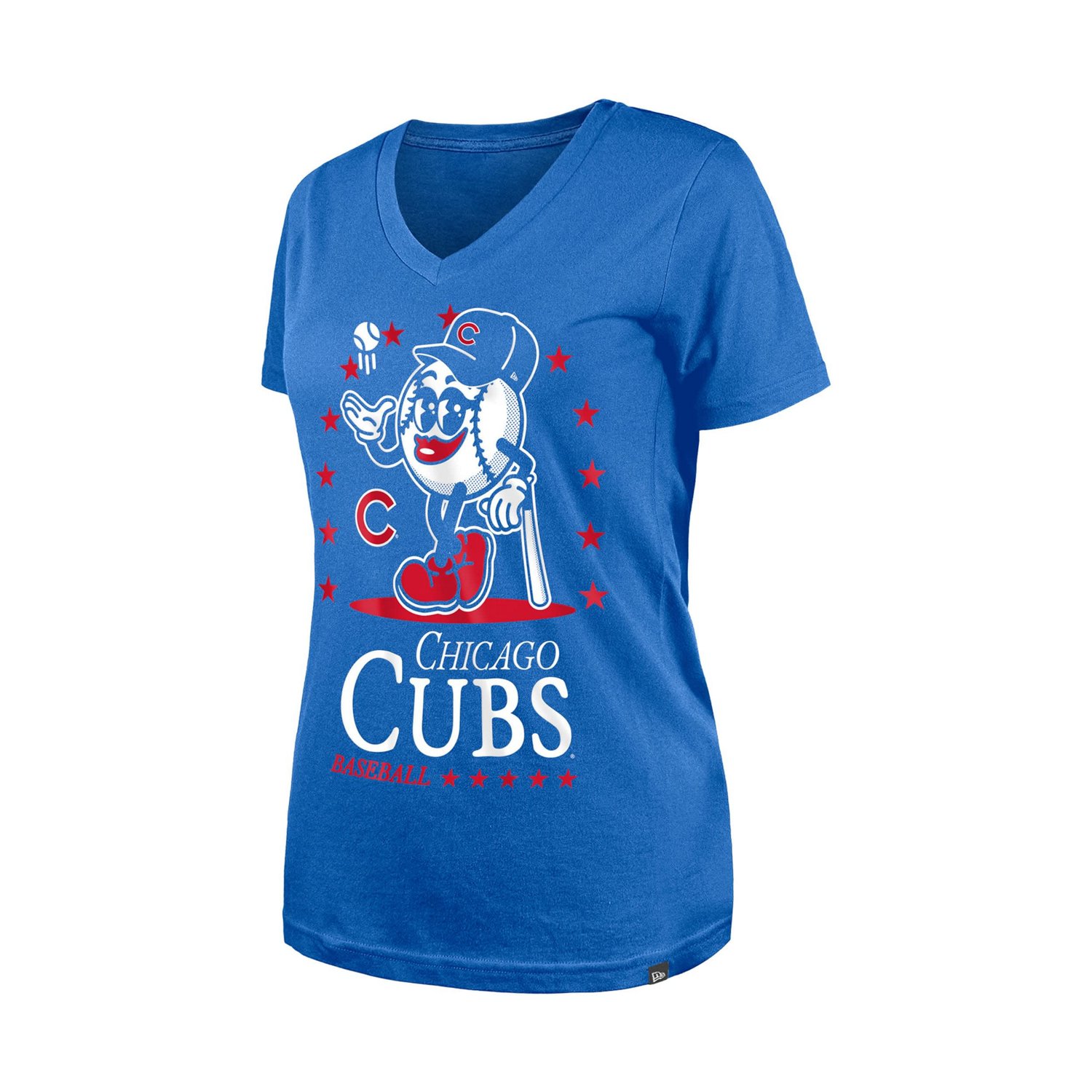New Era Chicago Cubs Little Miss 2 V-Neck T-Shirt - view number 2
