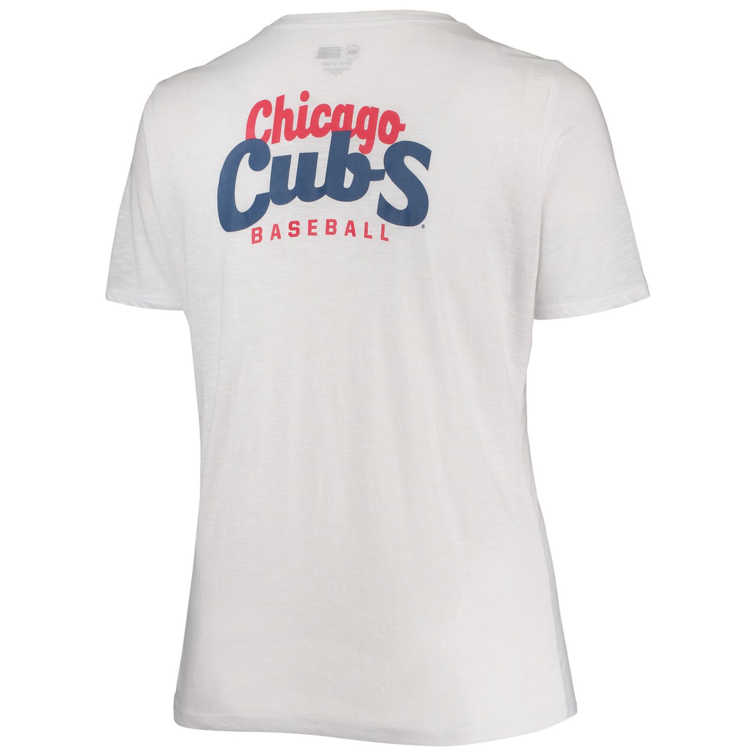 New Era Chicago Cubs Plus 2-Hit Front Knot T-Shirt