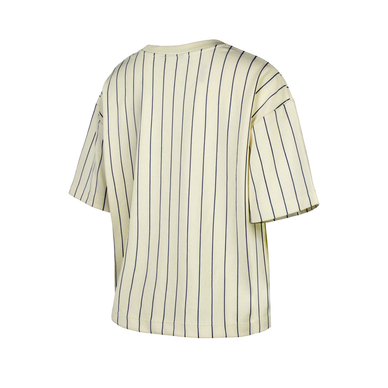 New Era Cleveland Guardians City Connect Multiplier Pinstripe Cropped T-Shirt - view number 3