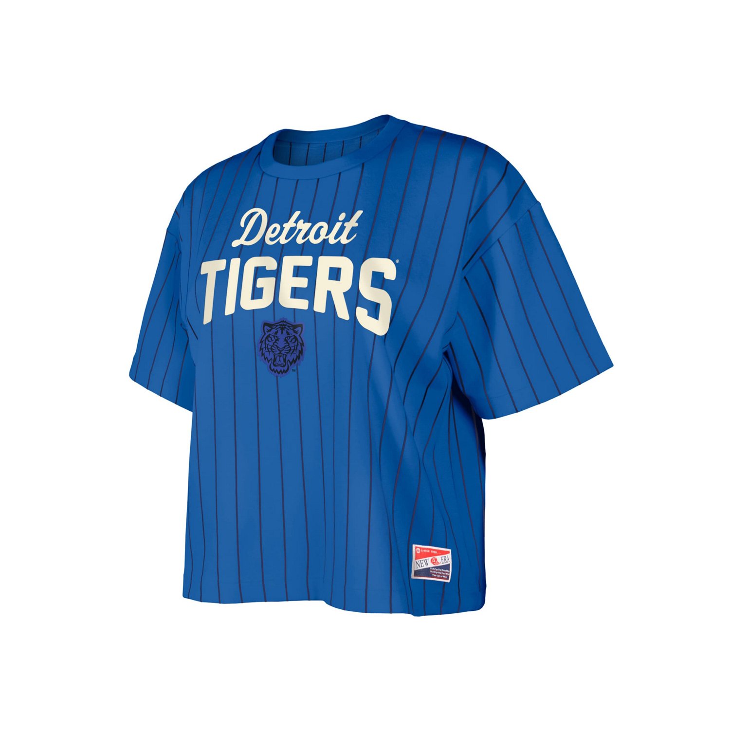 New Era Detroit Tigers City Connect Multiplier Pinstripe Cropped T-Shirt - view number 2