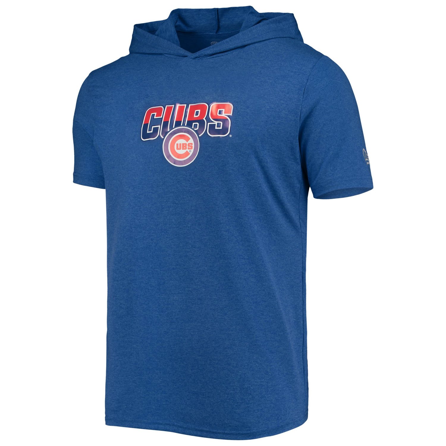 New Era Heathered Chicago Cubs Hoodie T-Shirt
