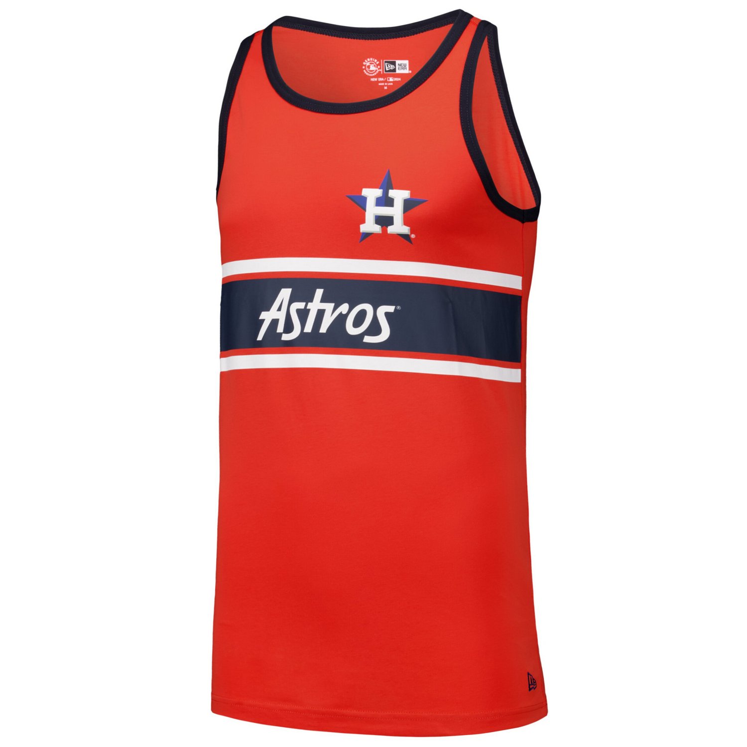 New Era Houston Astros Jersey Ringer Tank Top - view number 2