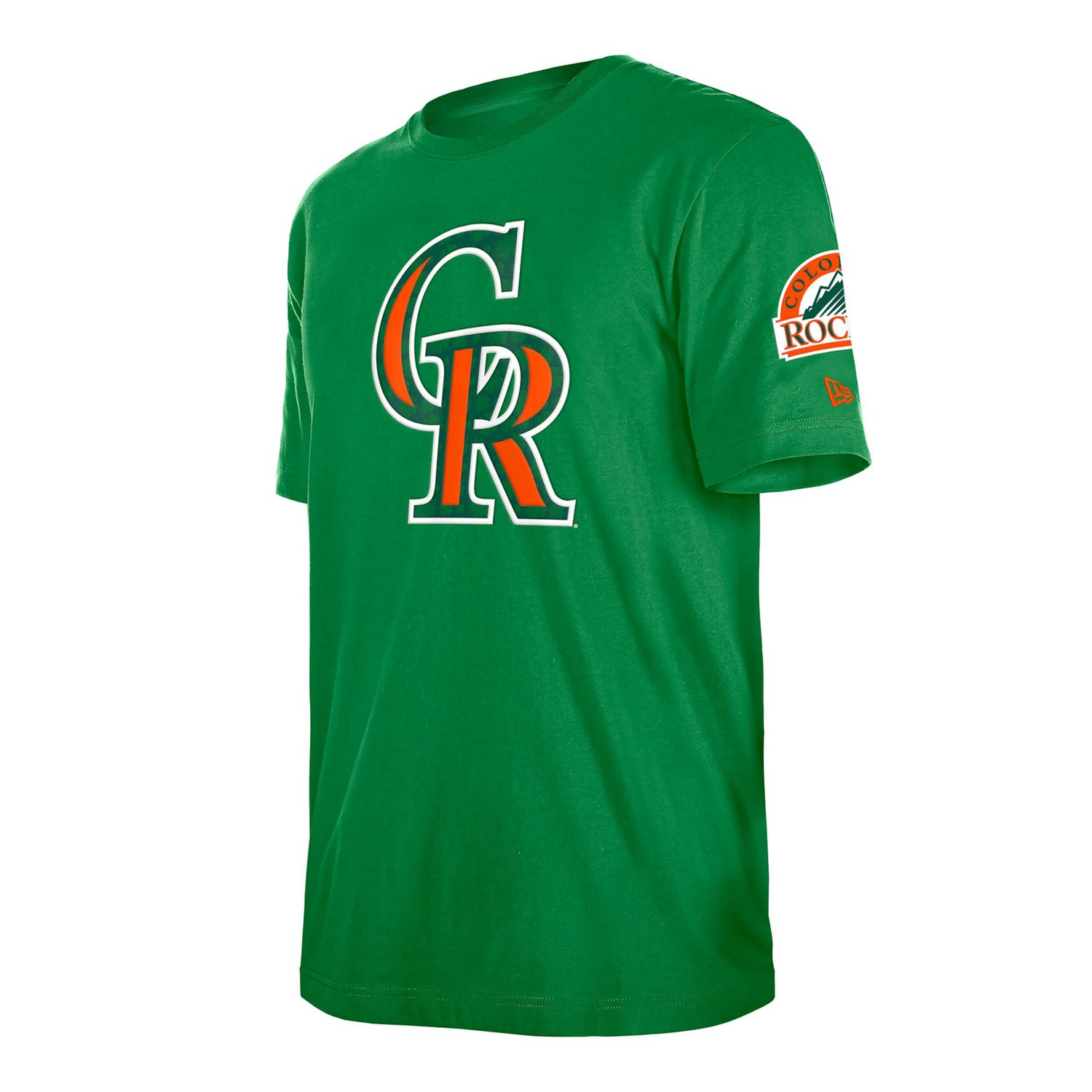 New Era Kelly Colorado Rockies St Patrick's Day Shamrock Fill T-Shirt                                                            - view number 2