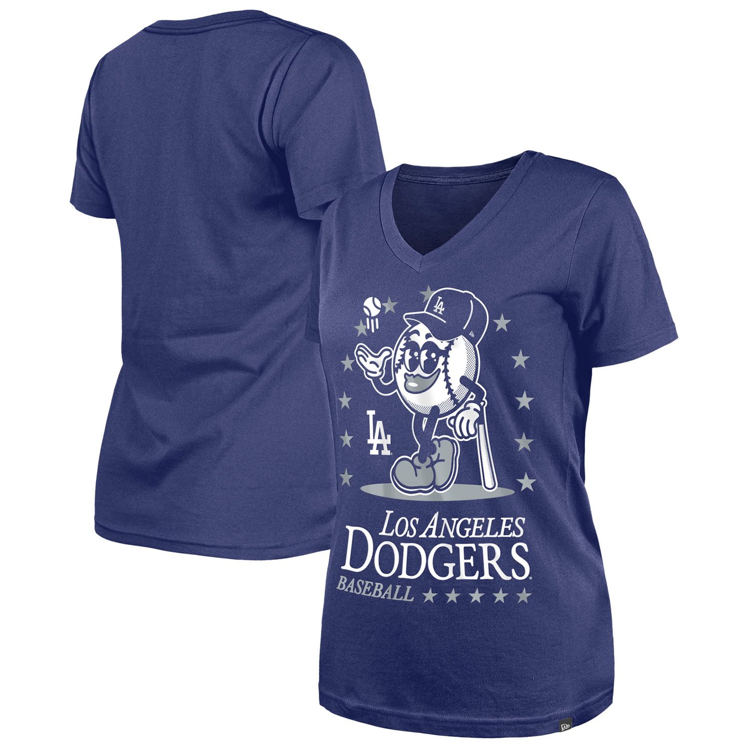 New Era Los Angeles Dodgers Little Miss 2 V-Neck T-Shirt - view number 1
