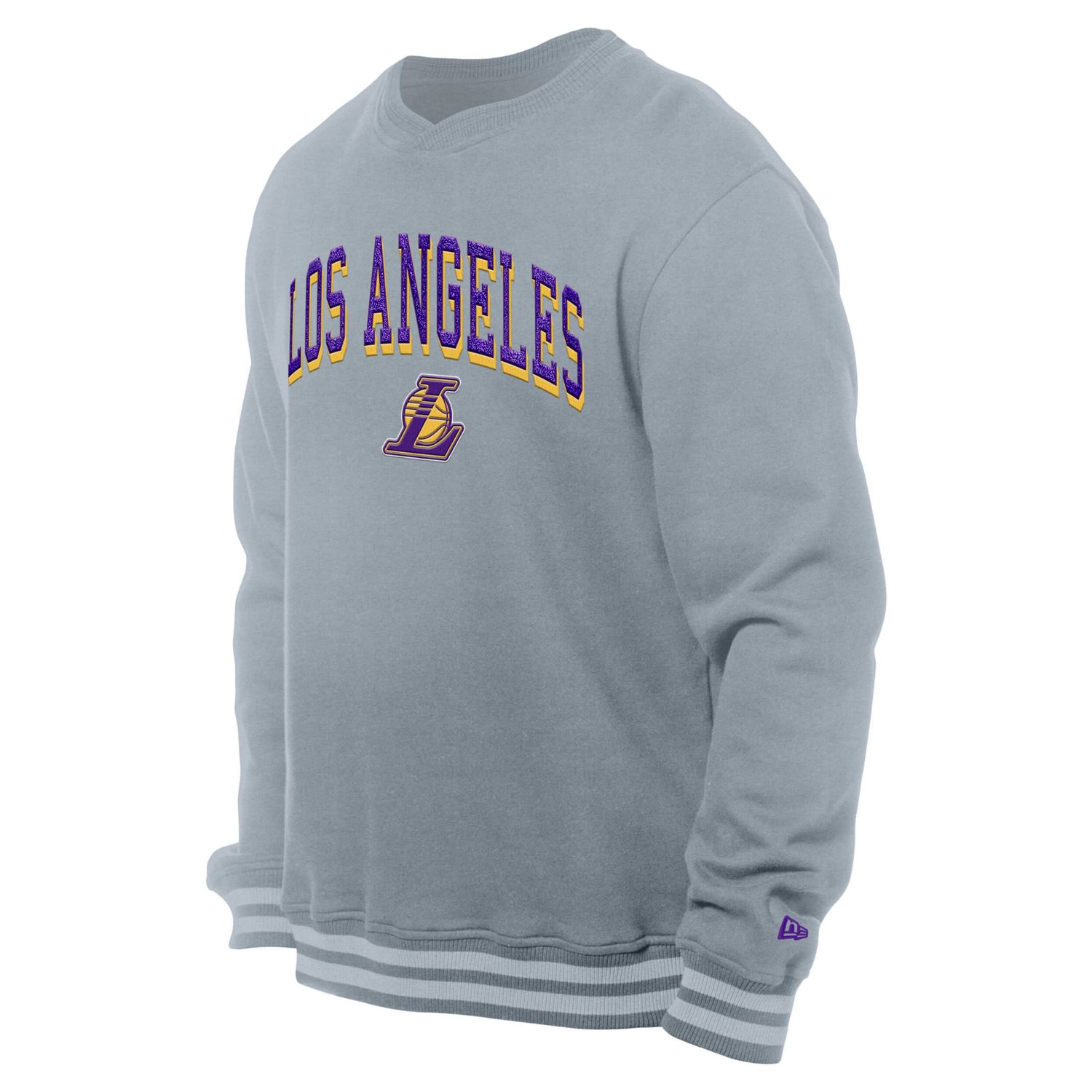 New Era Los Angeles Lakers Chenille Cross Over Pullover Sweatshirt - view number 2