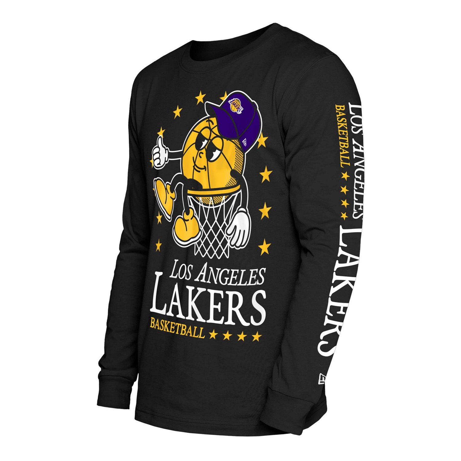 New Era Los Angeles Lakers Old School Sport Long Sleeve T-Shirt - view number 2