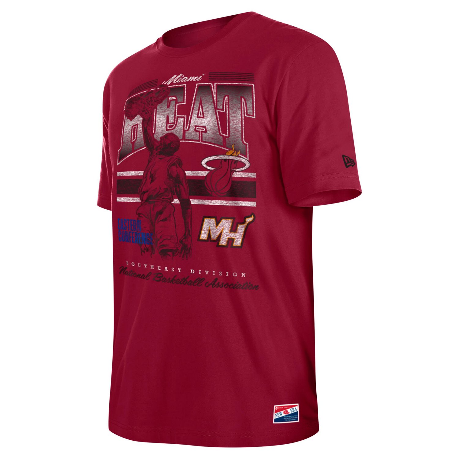 New Era Miami Heat Enzyme Wash Oversized T-Shirt                                                                                 - view number 2